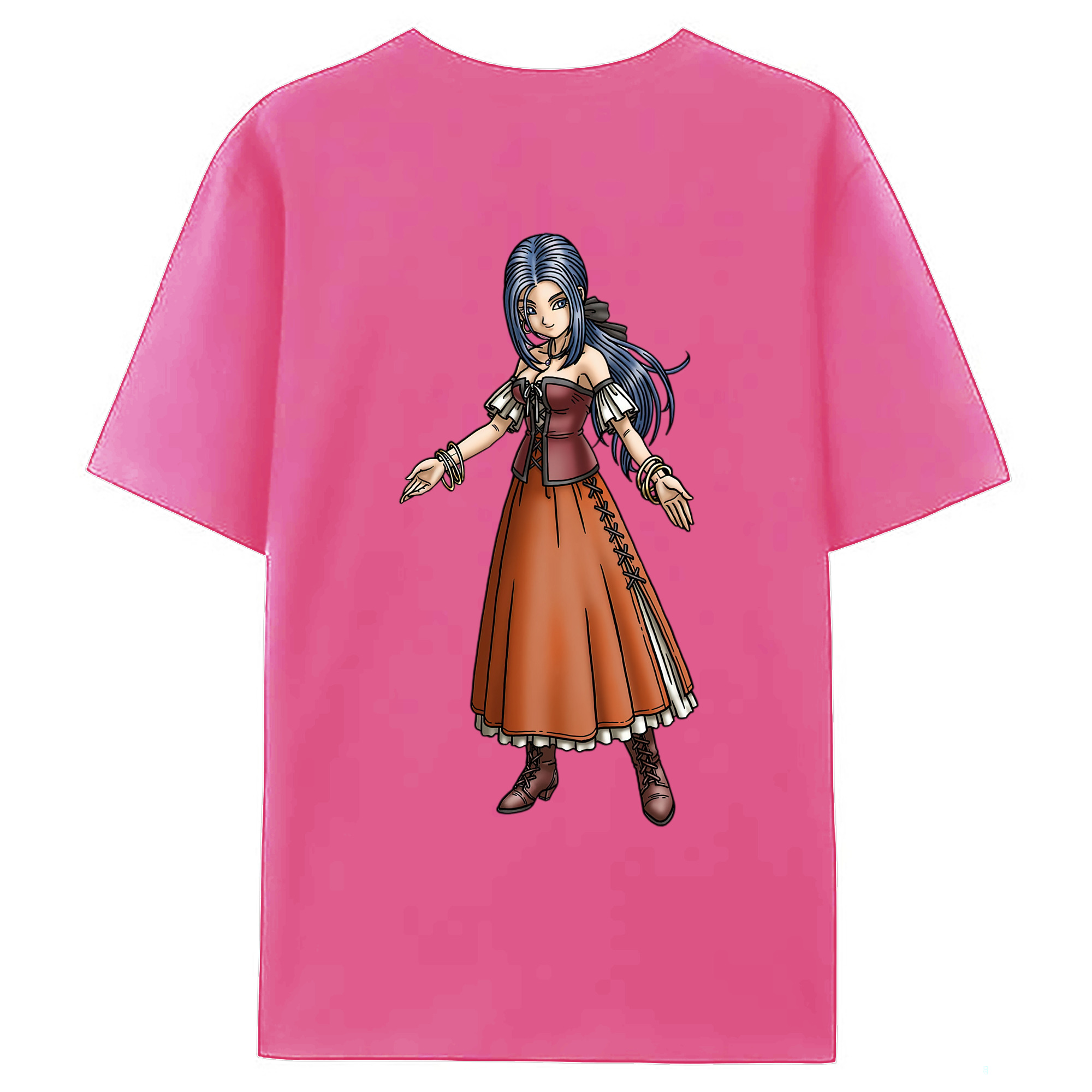 （画像用） ドラゴンクエスト Doragon Kuesuto Dragon Quest レディース半袖Tシャツ(バックプリント)