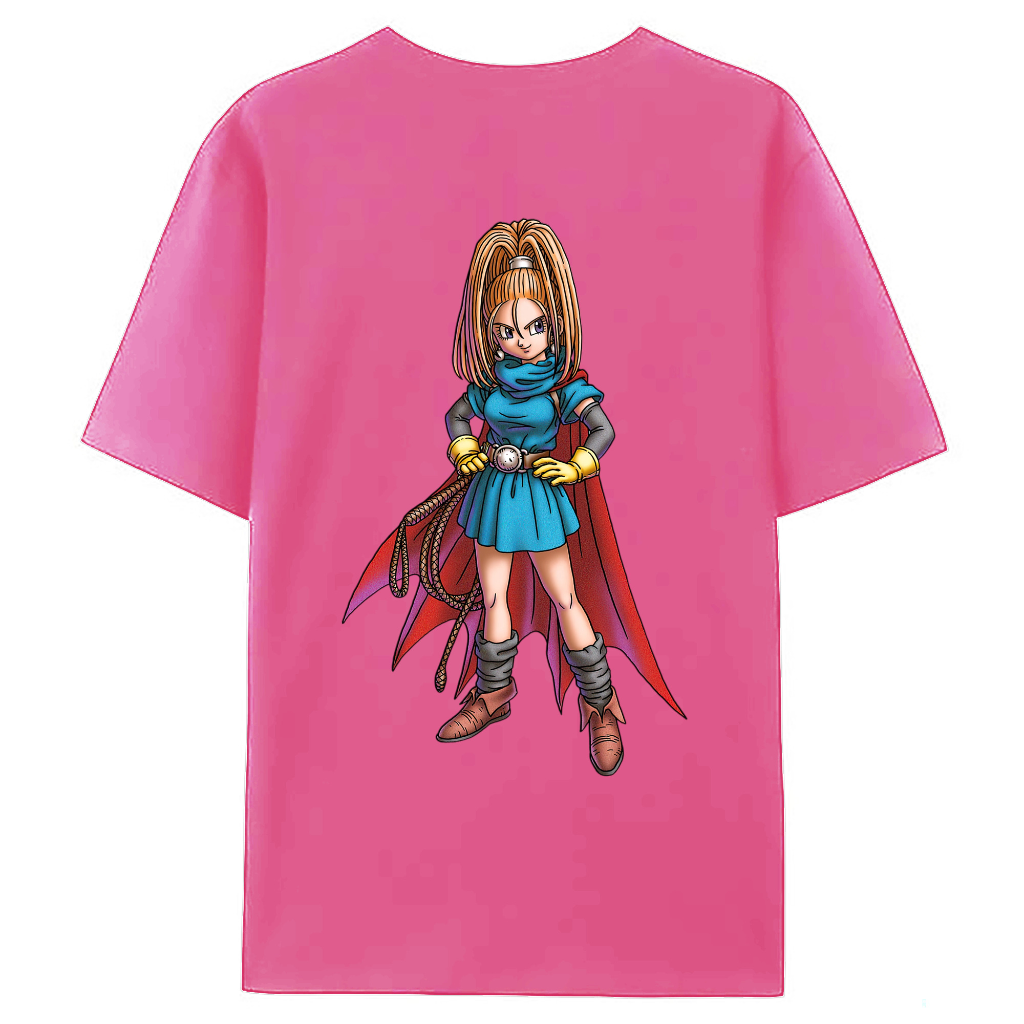 （画像用） ドラゴンクエスト Doragon Kuesuto Dragon Quest レディース半袖Tシャツ(バックプリント)