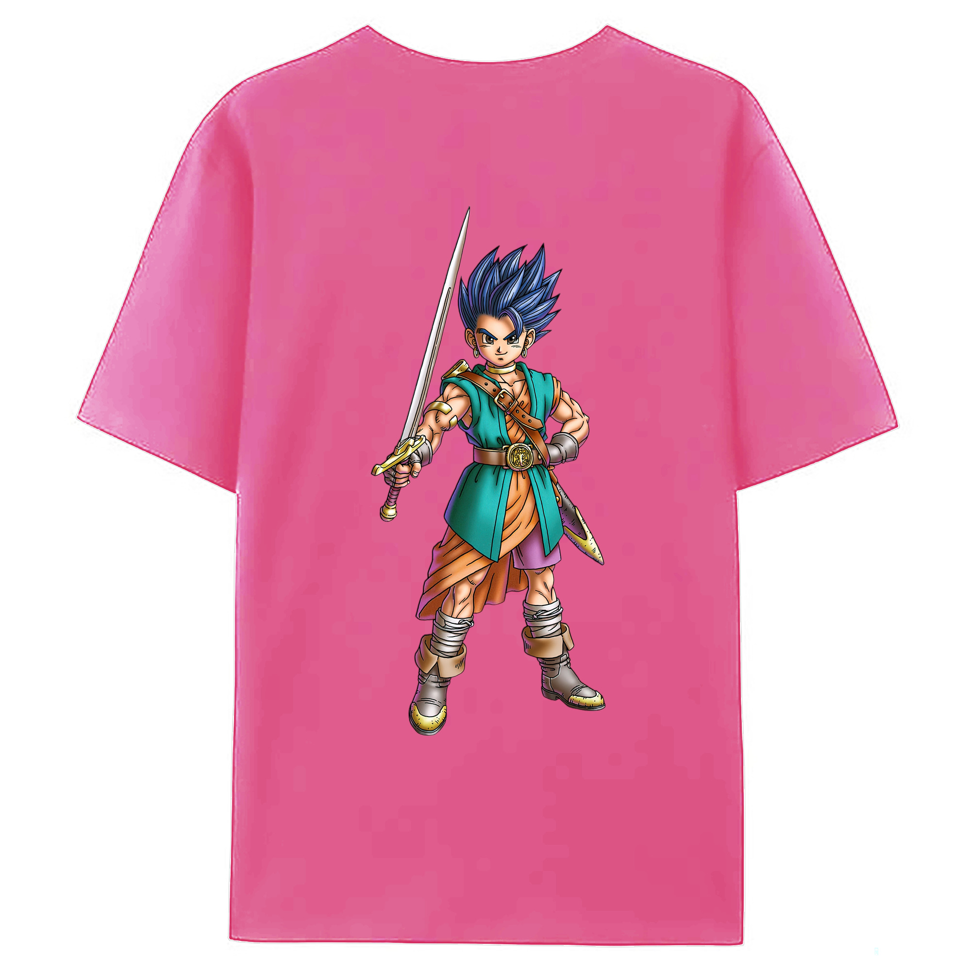 （画像用） ドラゴンクエスト Doragon Kuesuto Dragon Quest レディース半袖Tシャツ(バックプリント)