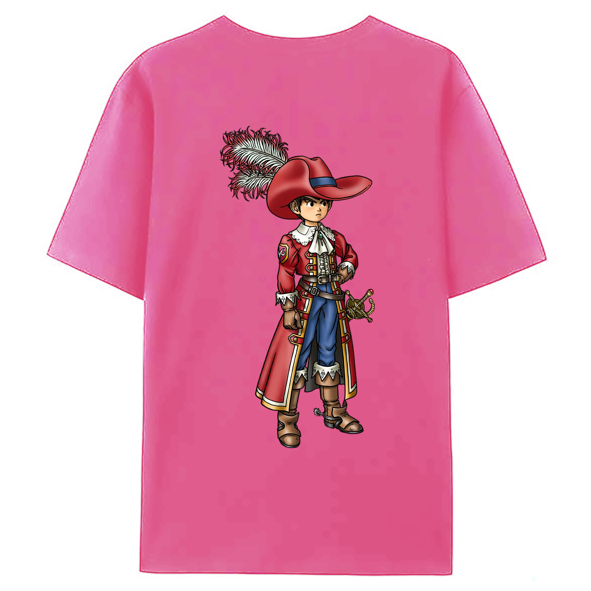 （画像用） ドラゴンクエスト Doragon Kuesuto Dragon Quest レディース半袖Tシャツ(バックプリント)
