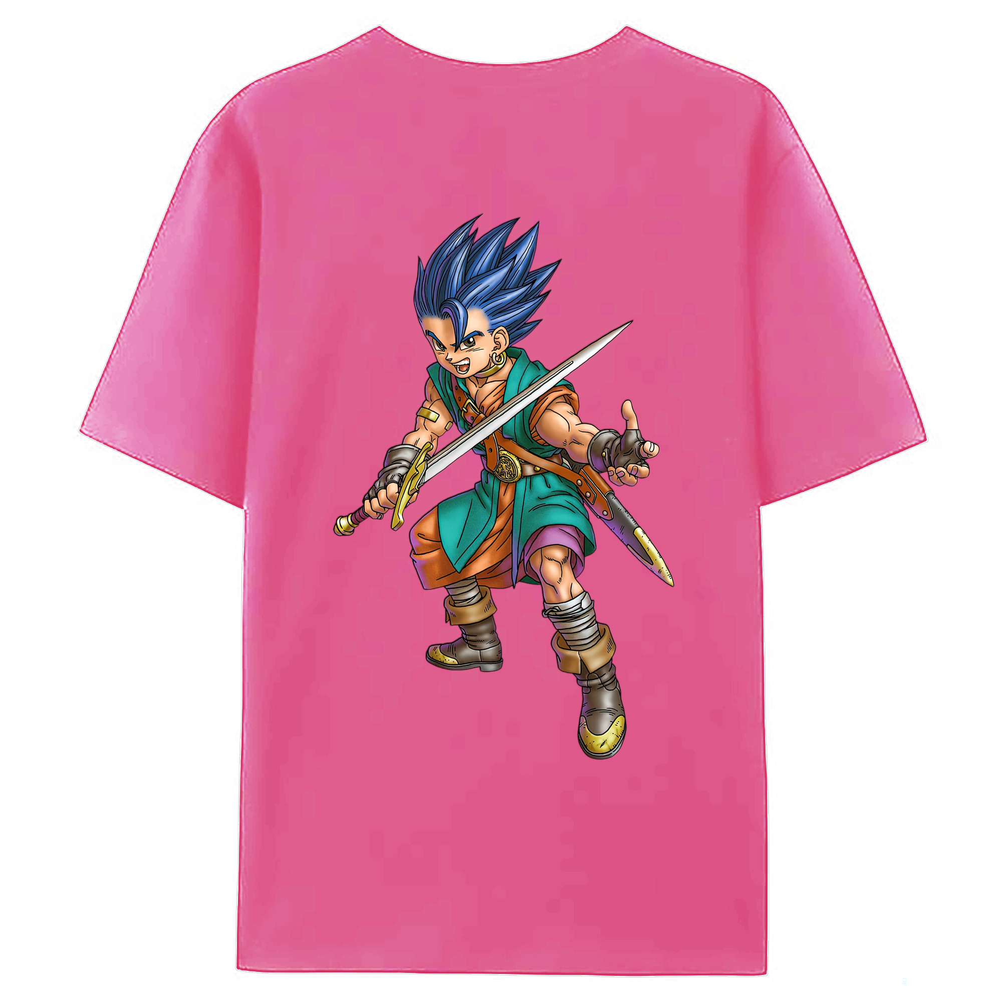（画像用） ドラゴンクエスト Doragon Kuesuto Dragon Quest レディース半袖Tシャツ(バックプリント)