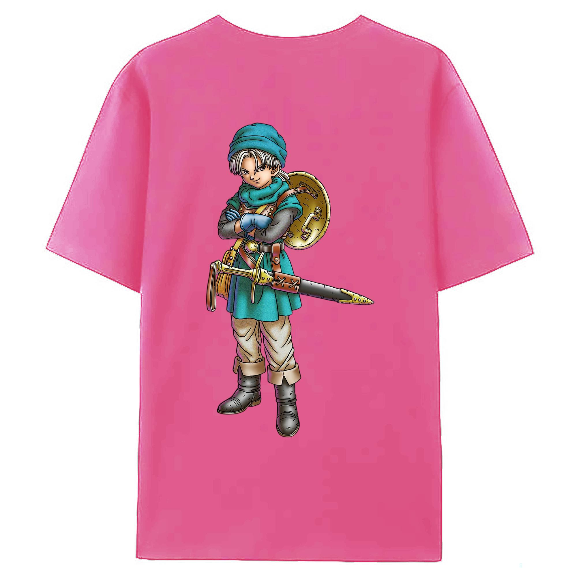 （画像用） ドラゴンクエスト Doragon Kuesuto Dragon Quest レディース半袖Tシャツ(バックプリント)