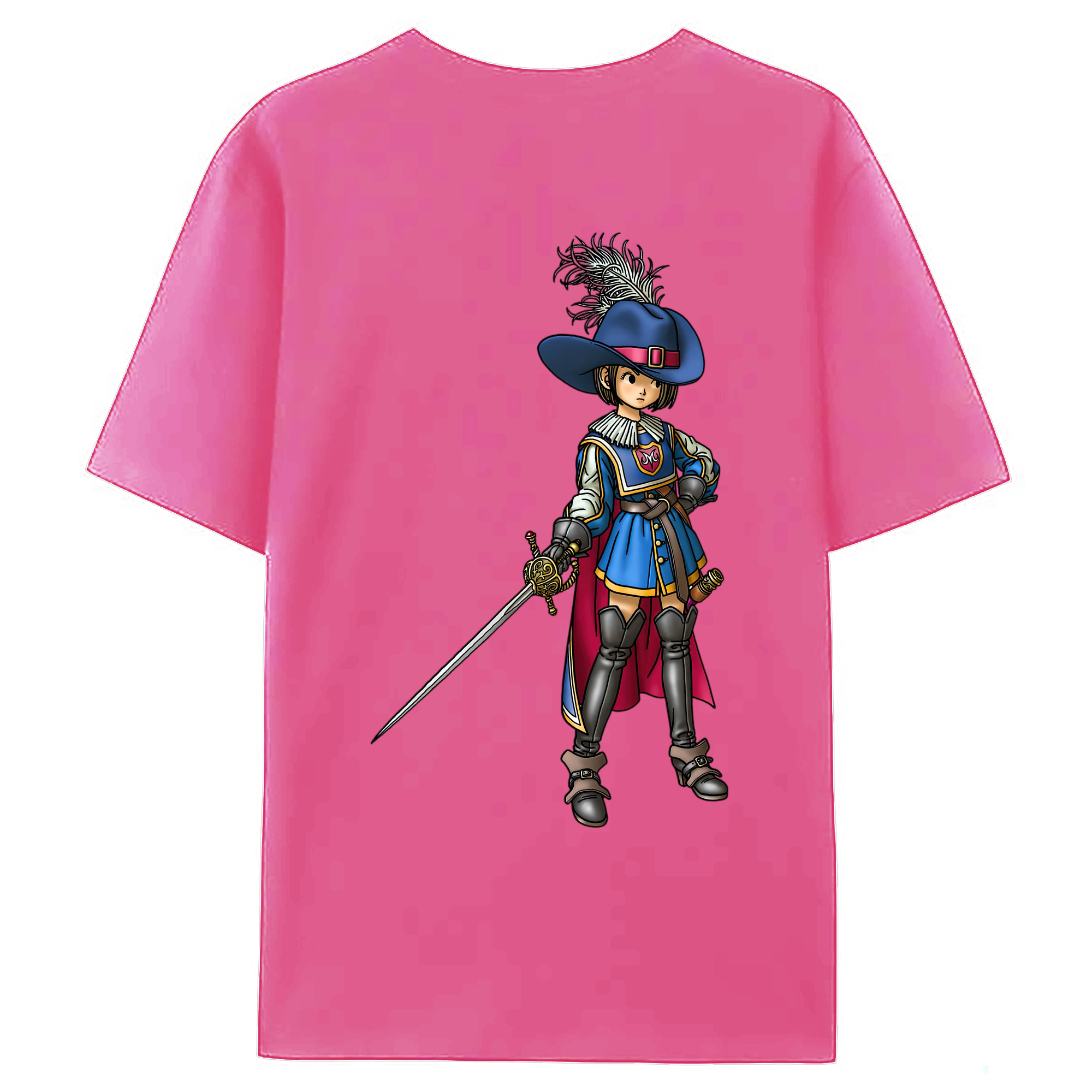 （画像用） ドラゴンクエスト Doragon Kuesuto Dragon Quest レディース半袖Tシャツ(バックプリント)