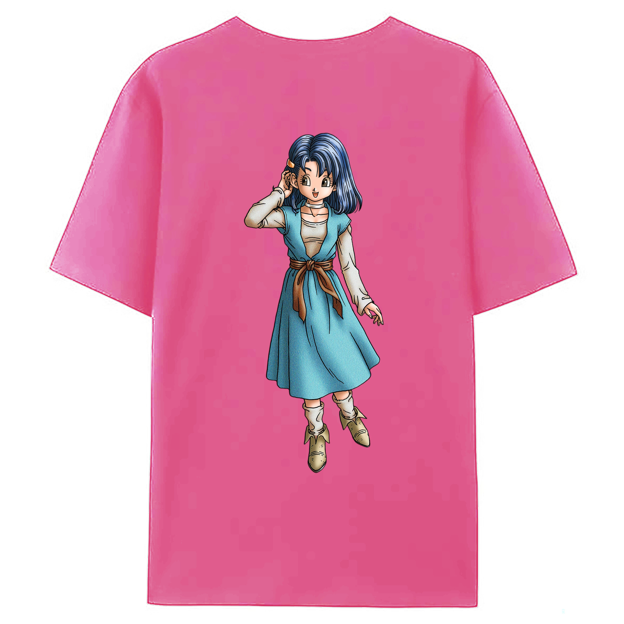 （画像用） ドラゴンクエスト Doragon Kuesuto Dragon Quest レディース半袖Tシャツ(バックプリント)