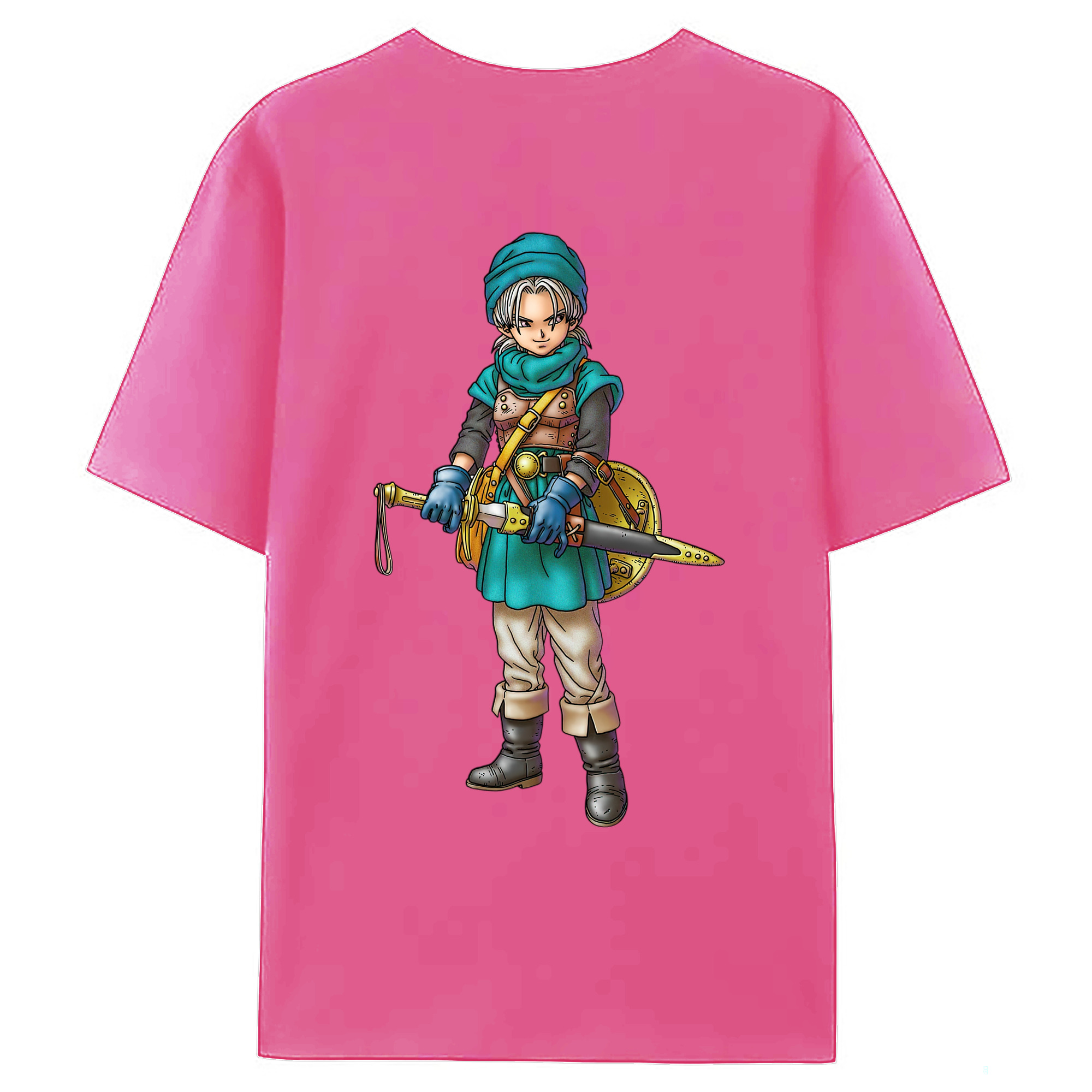 （画像用） ドラゴンクエスト Doragon Kuesuto Dragon Quest レディース半袖Tシャツ(バックプリント)