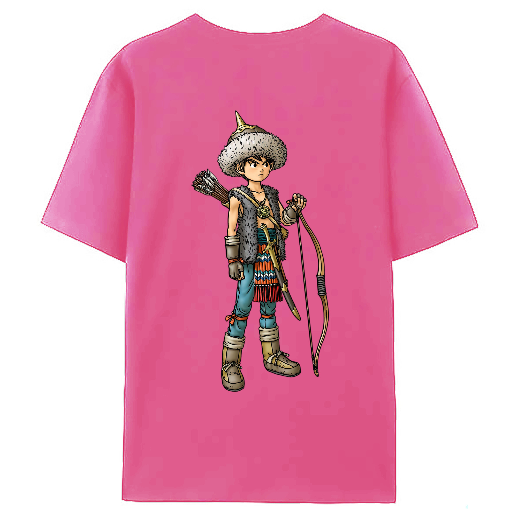 （画像用） ドラゴンクエスト Doragon Kuesuto Dragon Quest レディース半袖Tシャツ(バックプリント)