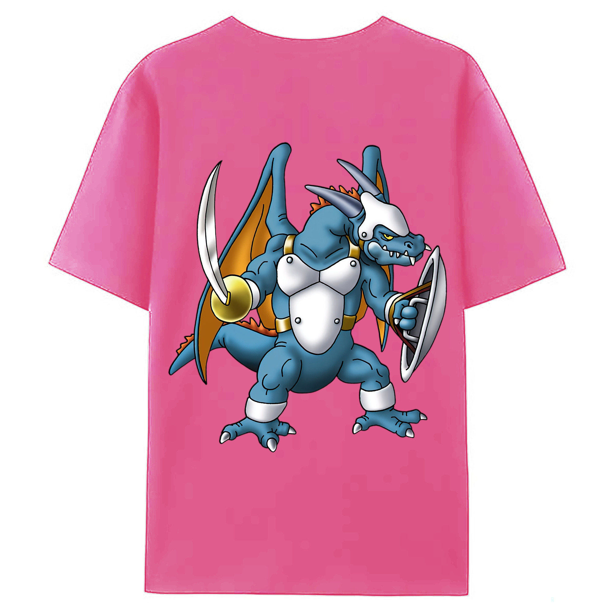 （画像用） ドラゴンクエスト Doragon Kuesuto Dragon Quest レディース半袖Tシャツ(バックプリント)