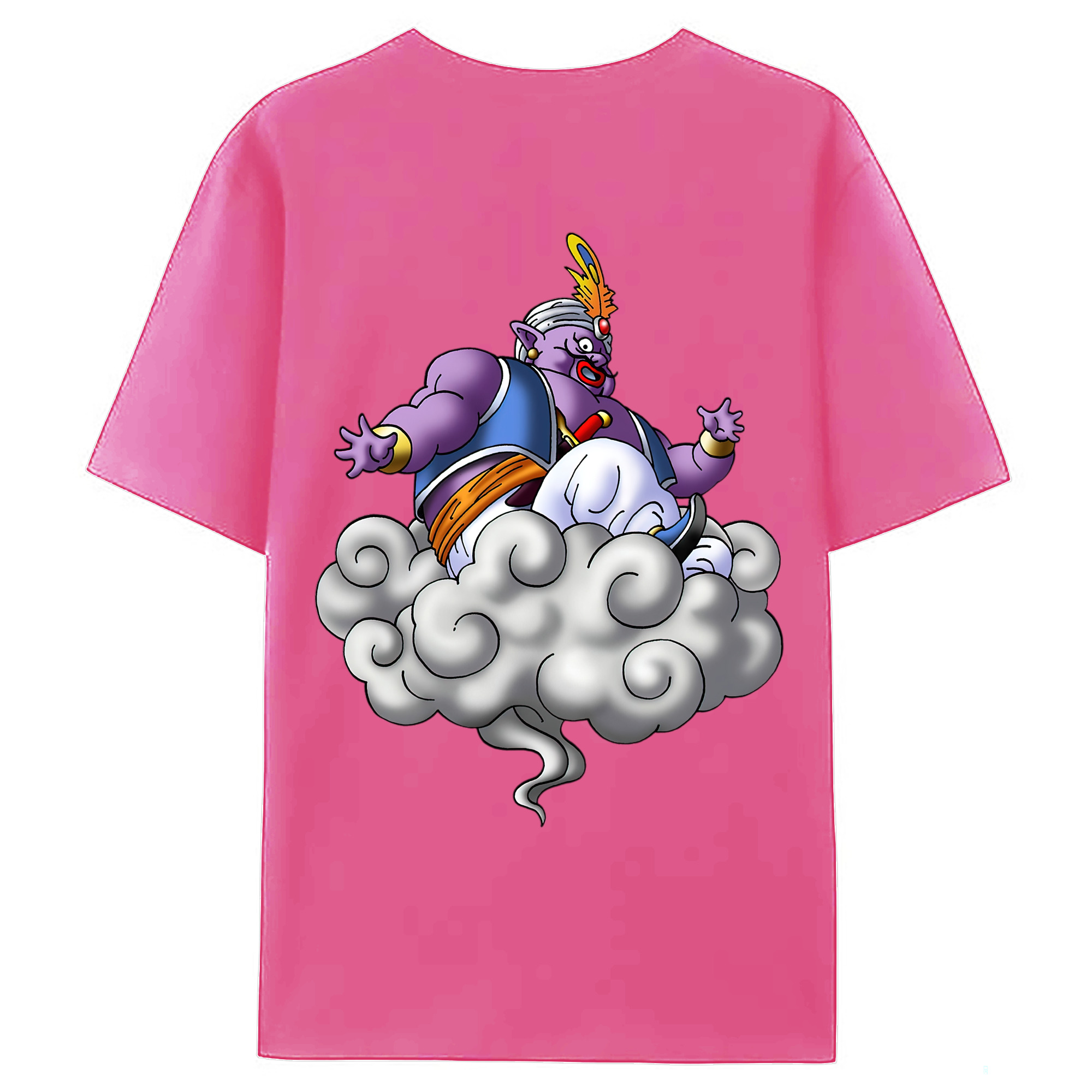 （画像用） ドラゴンクエスト Doragon Kuesuto Dragon Quest レディース半袖Tシャツ(バックプリント)