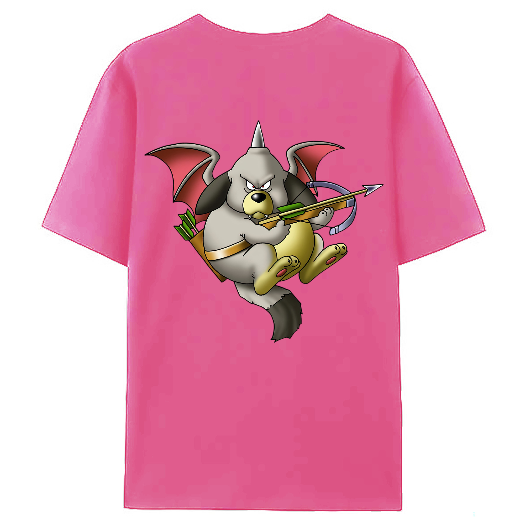 （画像用） ドラゴンクエスト Doragon Kuesuto Dragon Quest レディース半袖Tシャツ(バックプリント)