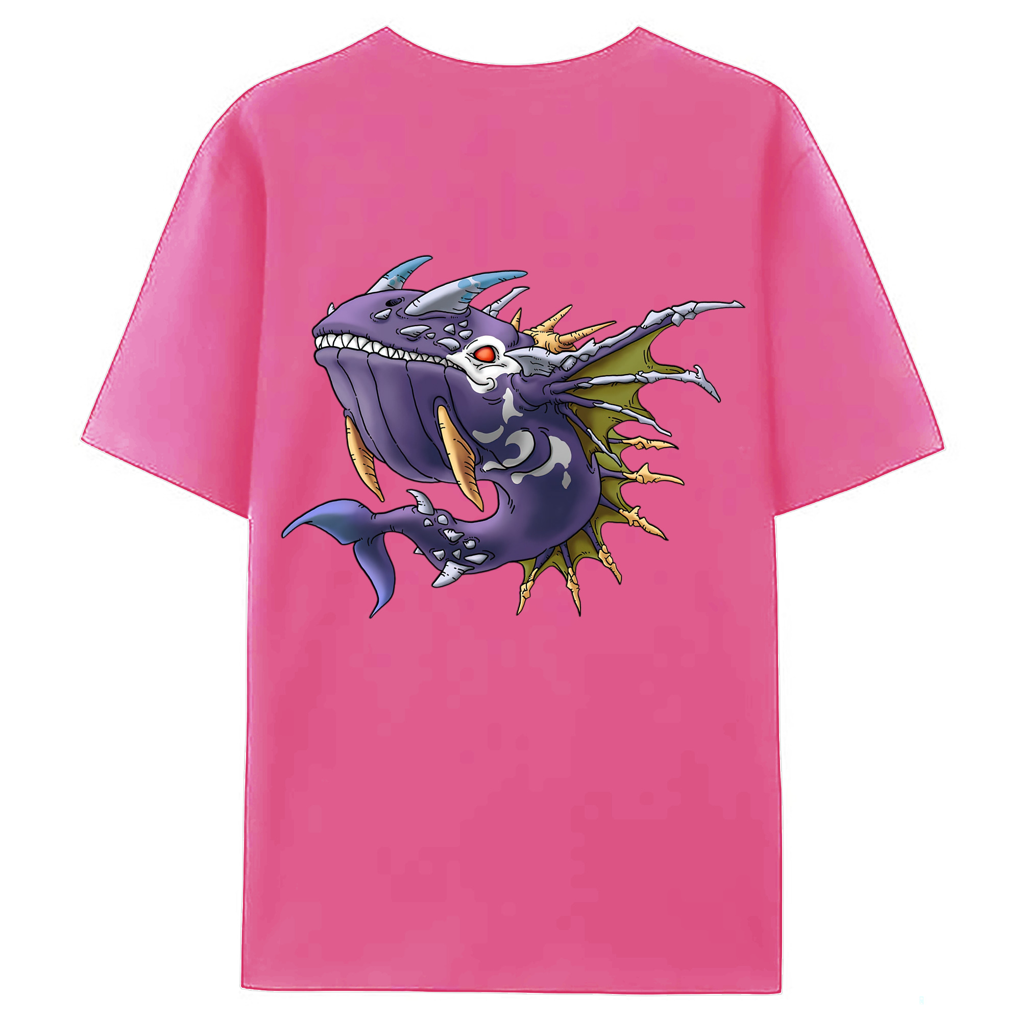 （画像用） ドラゴンクエスト Doragon Kuesuto Dragon Quest レディース半袖Tシャツ(バックプリント)