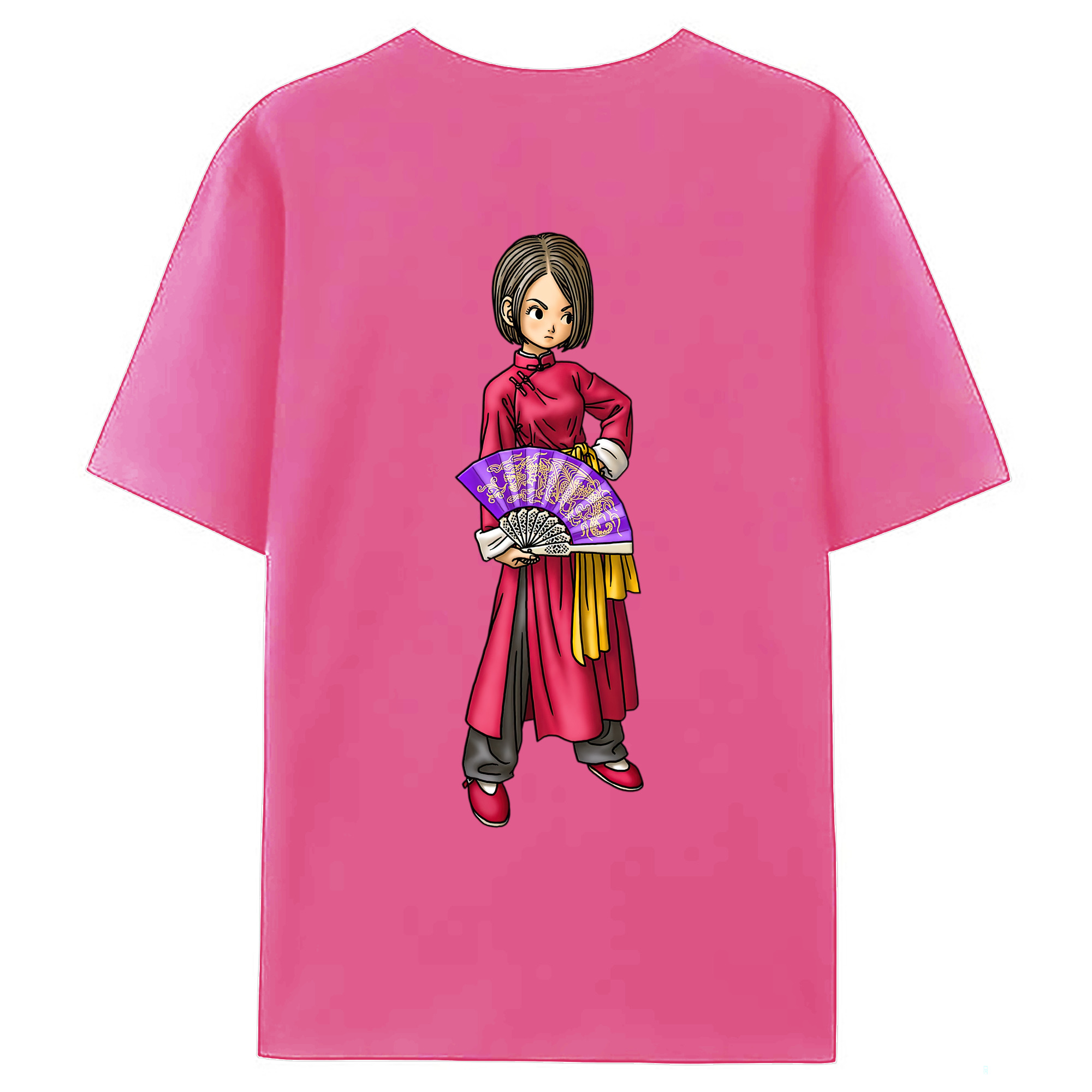 （画像用） ドラゴンクエスト Doragon Kuesuto Dragon Quest レディース半袖Tシャツ(バックプリント)