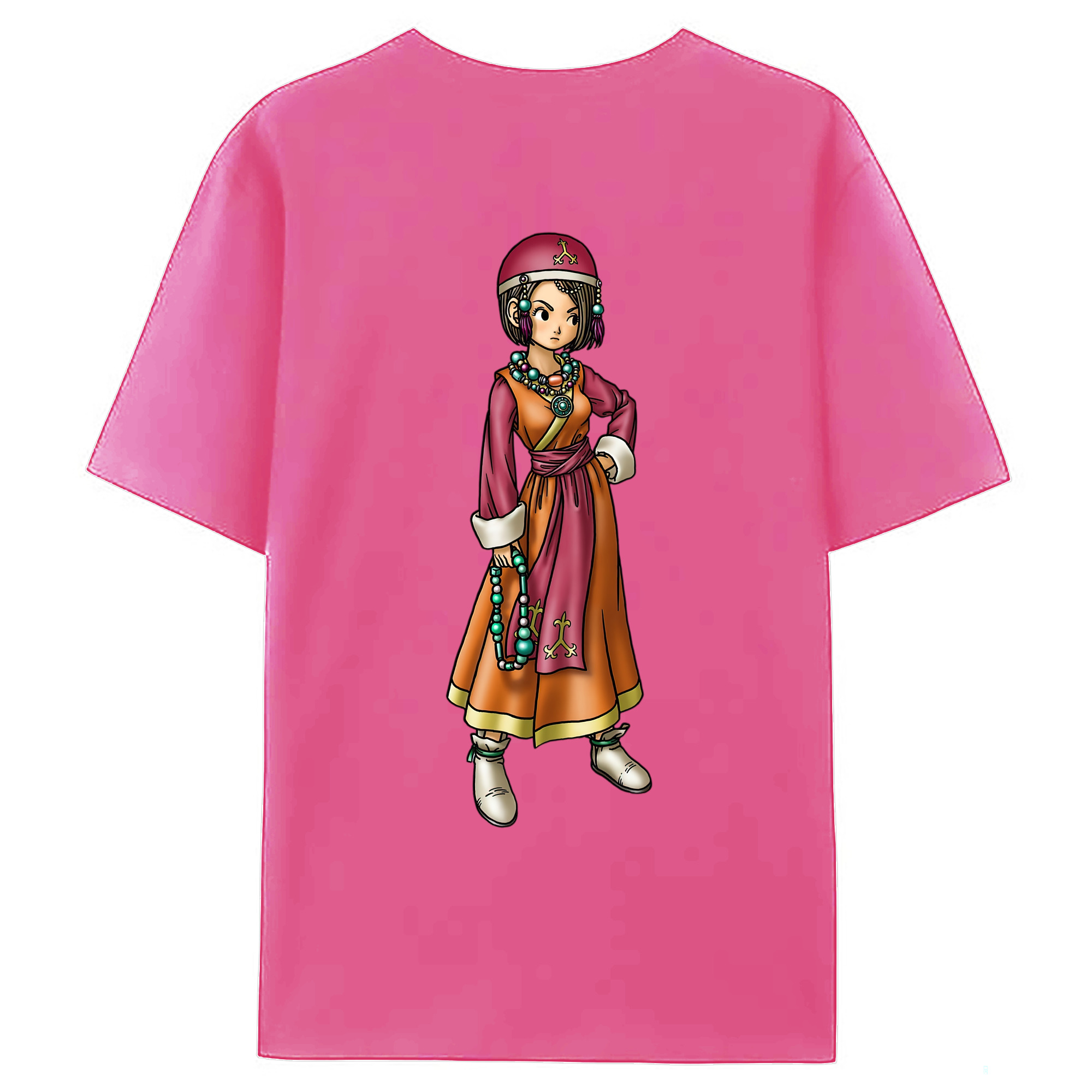 （画像用） ドラゴンクエスト Doragon Kuesuto Dragon Quest レディース半袖Tシャツ(バックプリント)