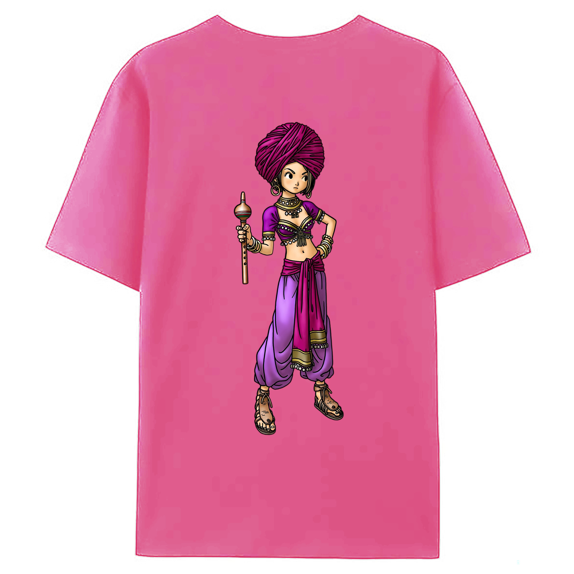 （画像用） ドラゴンクエスト Doragon Kuesuto Dragon Quest レディース半袖Tシャツ(バックプリント)