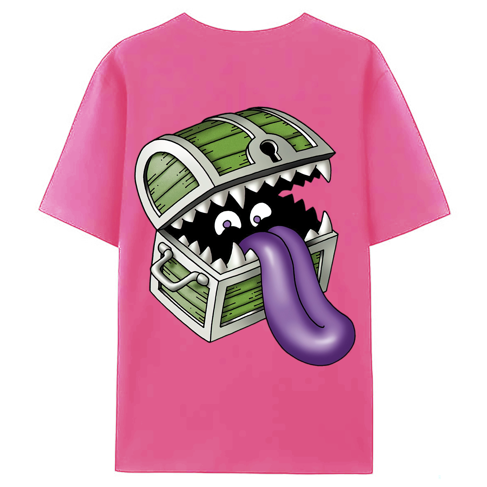 （画像用） ドラゴンクエスト Doragon Kuesuto Dragon Quest レディース半袖Tシャツ(バックプリント)
