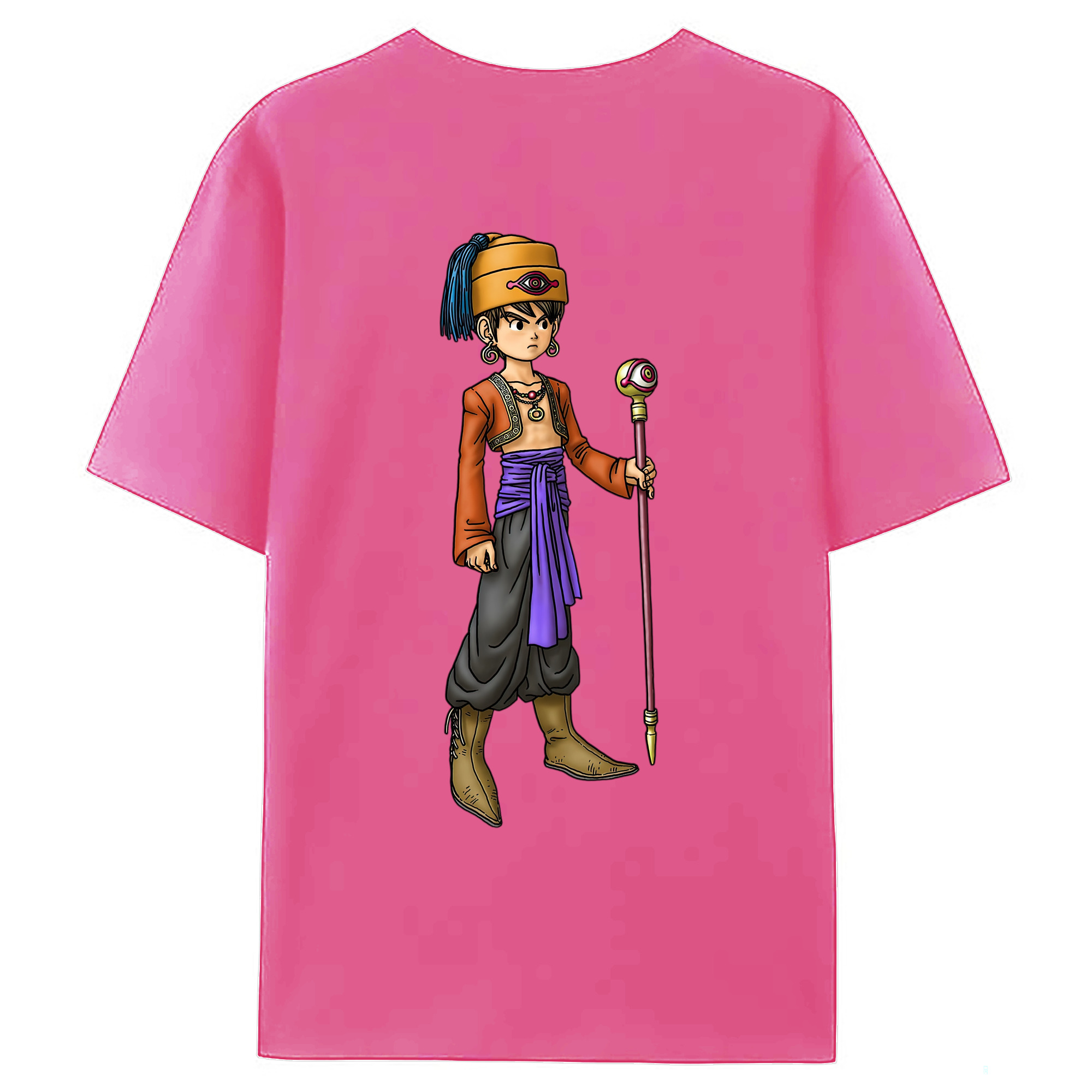 （画像用） ドラゴンクエスト Doragon Kuesuto Dragon Quest レディース半袖Tシャツ(バックプリント)