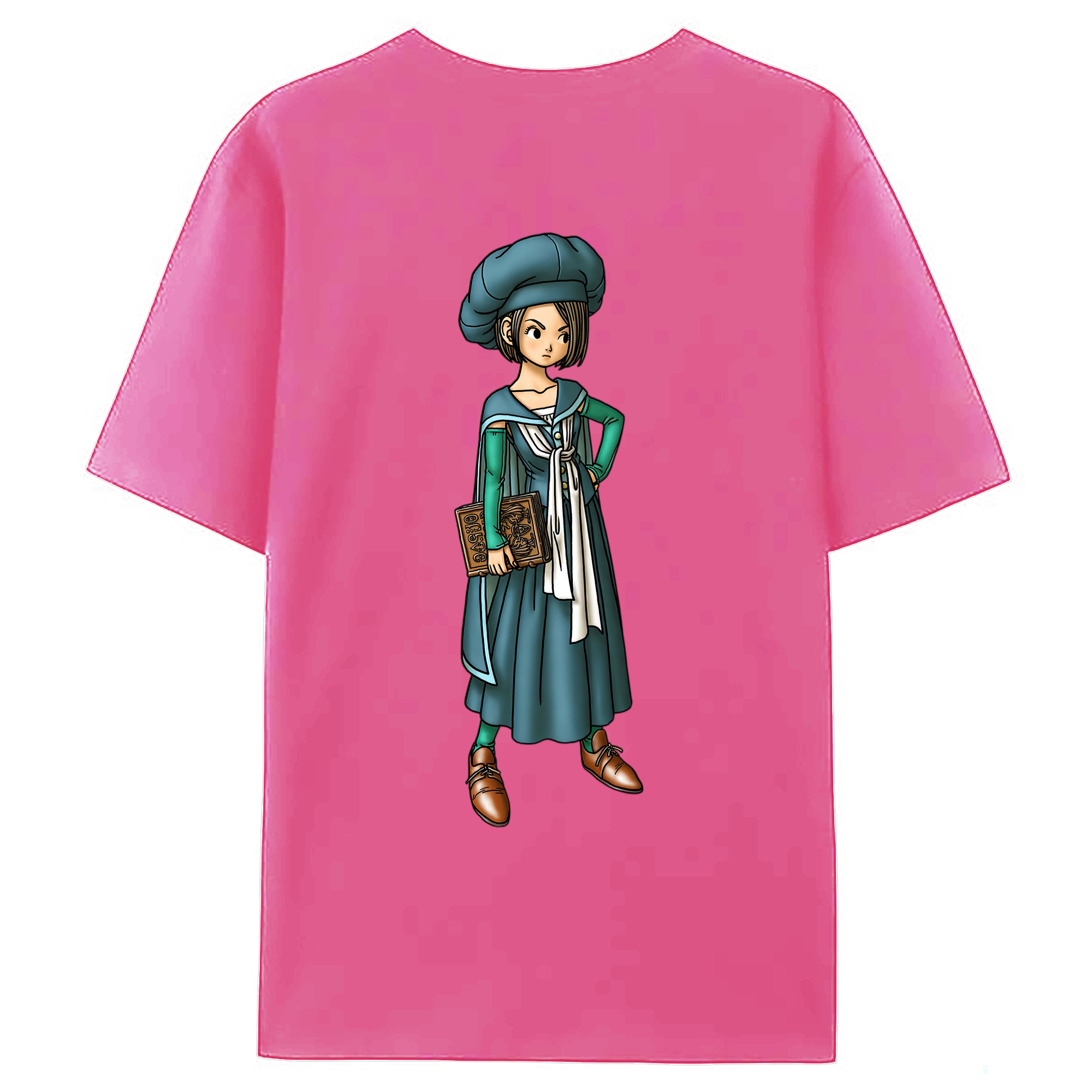 （画像用） ドラゴンクエスト Doragon Kuesuto Dragon Quest レディース半袖Tシャツ(バックプリント)