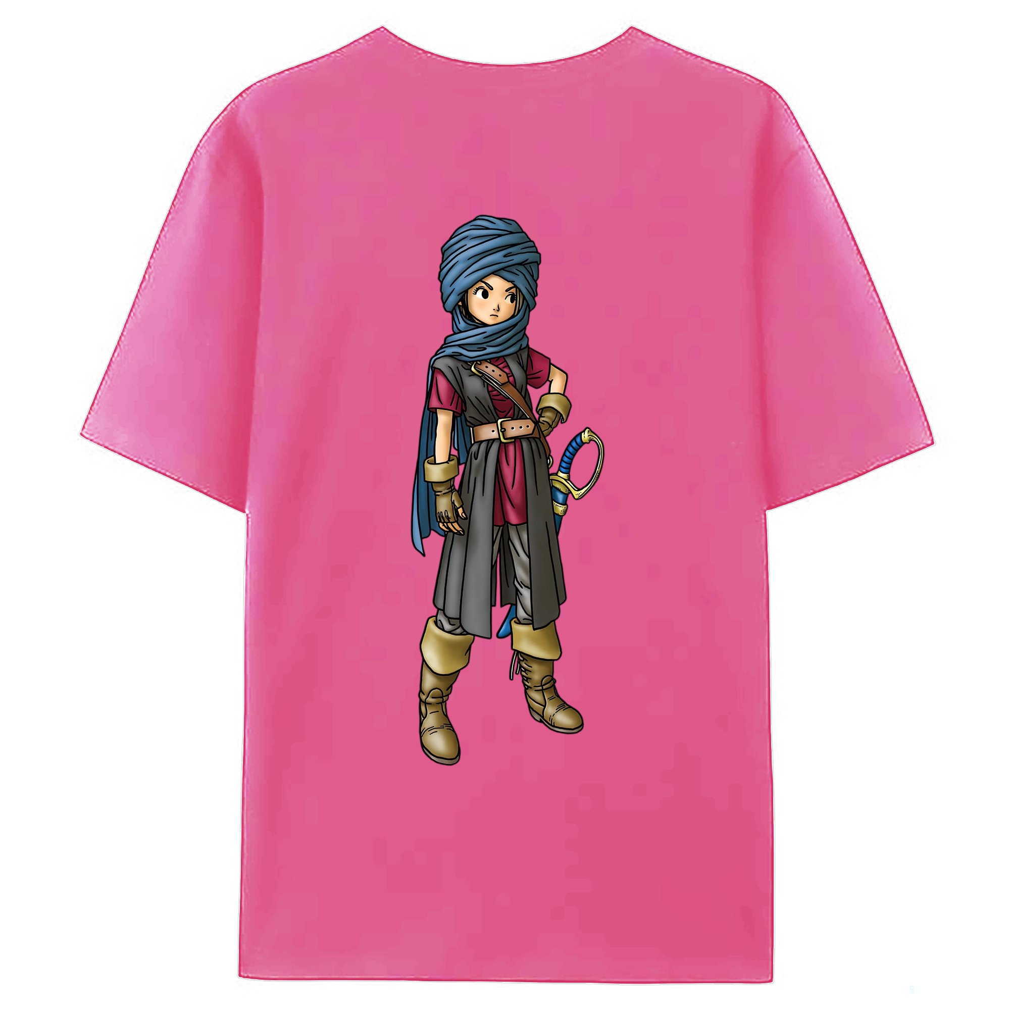 （画像用） ドラゴンクエスト Doragon Kuesuto Dragon Quest レディース半袖Tシャツ(バックプリント)
