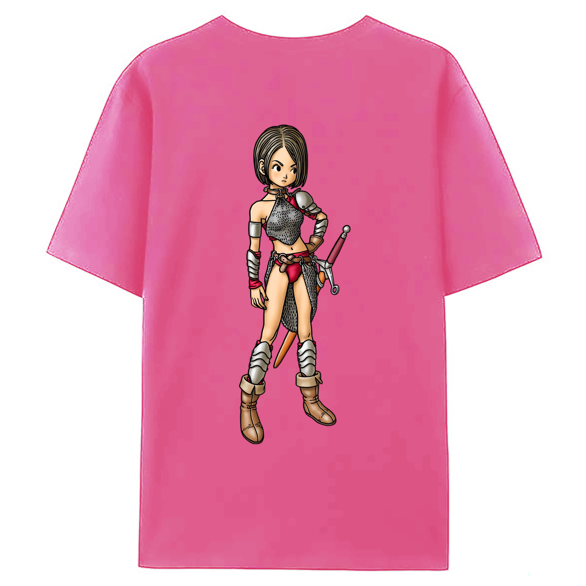 （画像用） ドラゴンクエスト Doragon Kuesuto Dragon Quest レディース半袖Tシャツ(バックプリント)