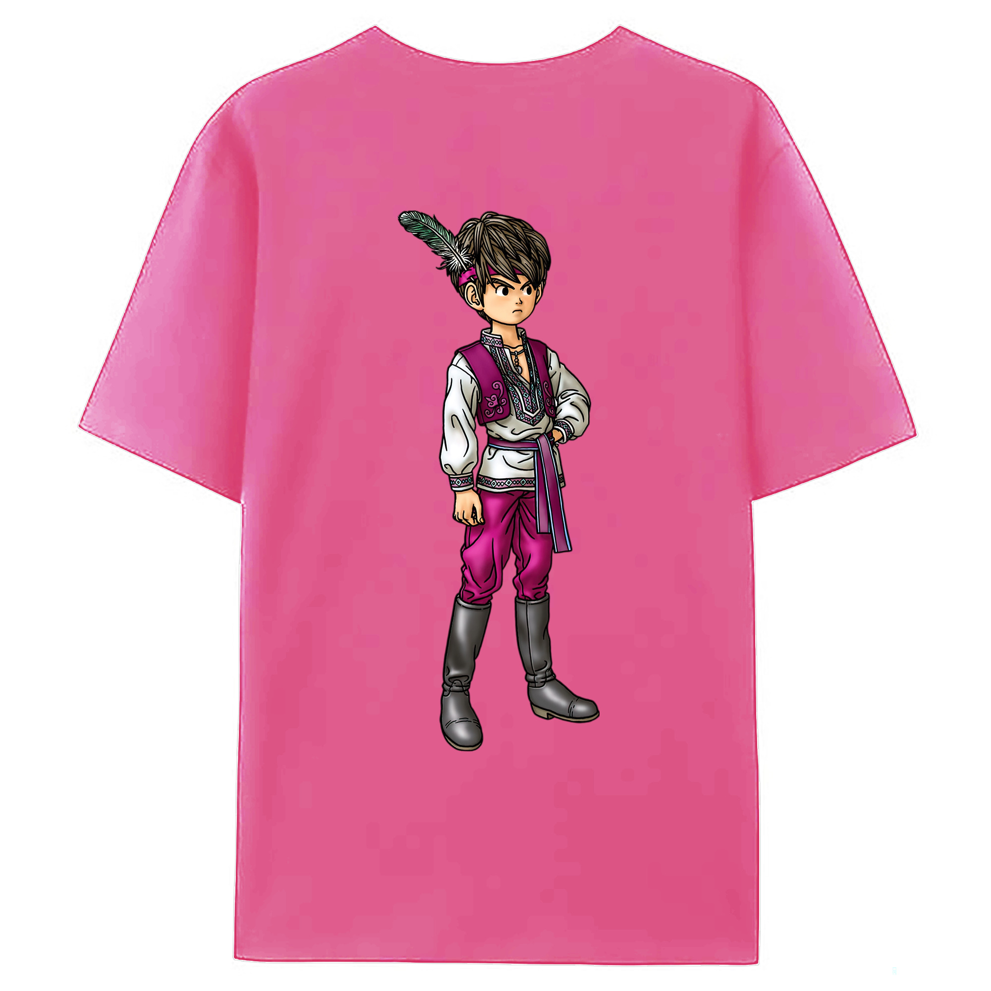 （画像用） ドラゴンクエスト Doragon Kuesuto Dragon Quest レディース半袖Tシャツ(バックプリント)