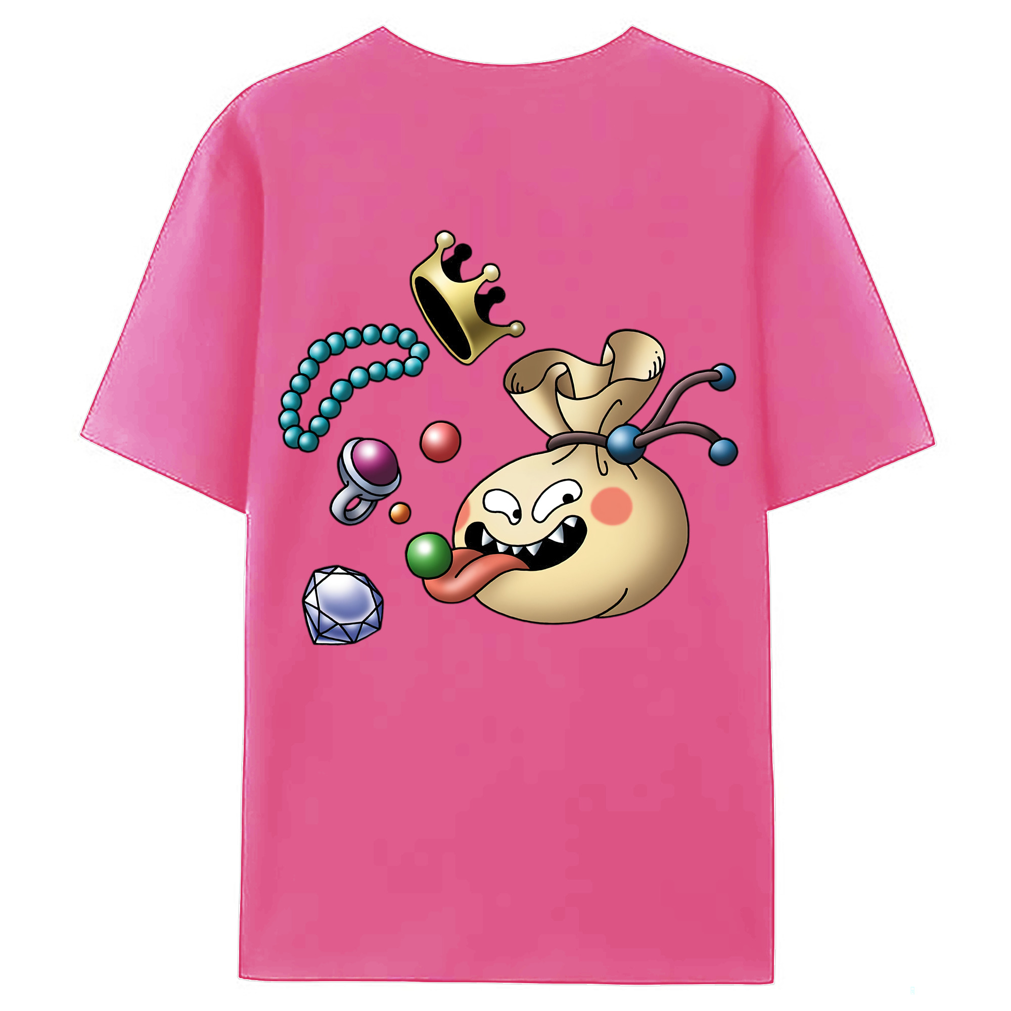 （画像用） ドラゴンクエスト Doragon Kuesuto Dragon Quest レディース半袖Tシャツ(バックプリント)