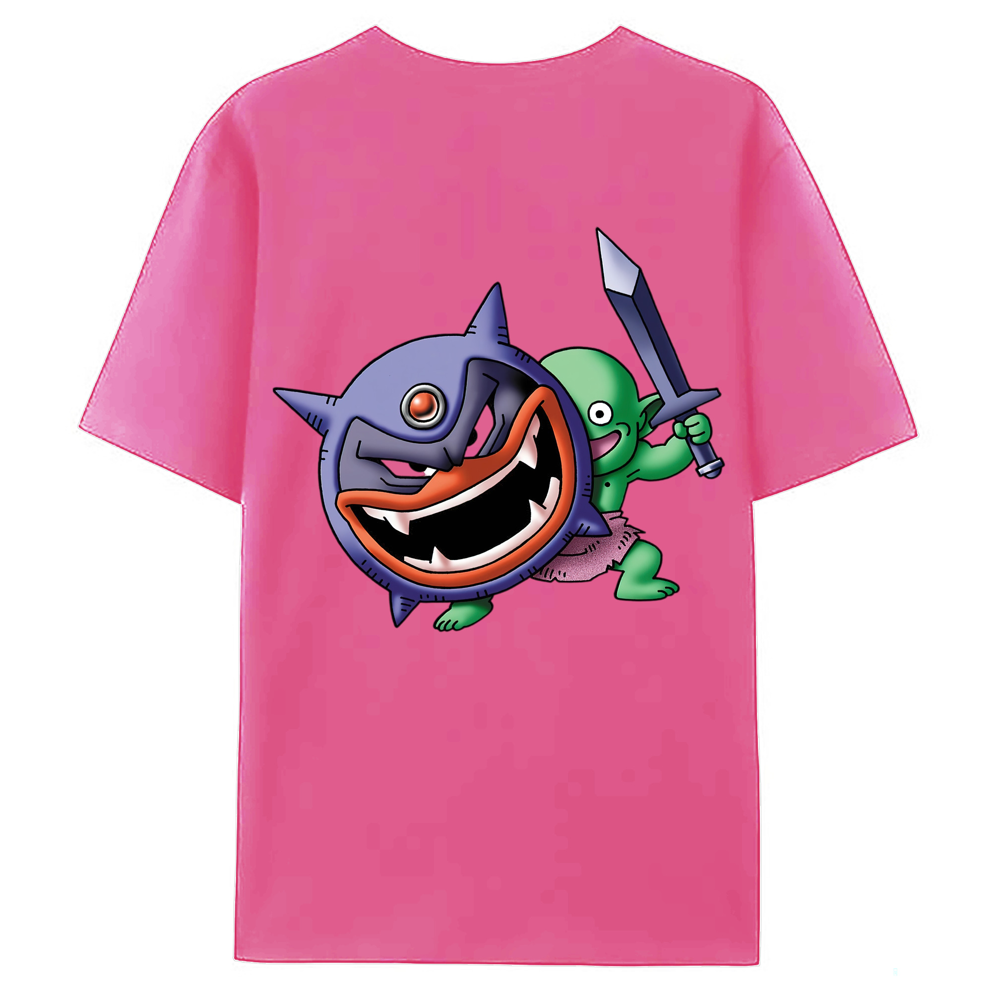 （画像用） ドラゴンクエスト Doragon Kuesuto Dragon Quest レディース半袖Tシャツ(バックプリント)