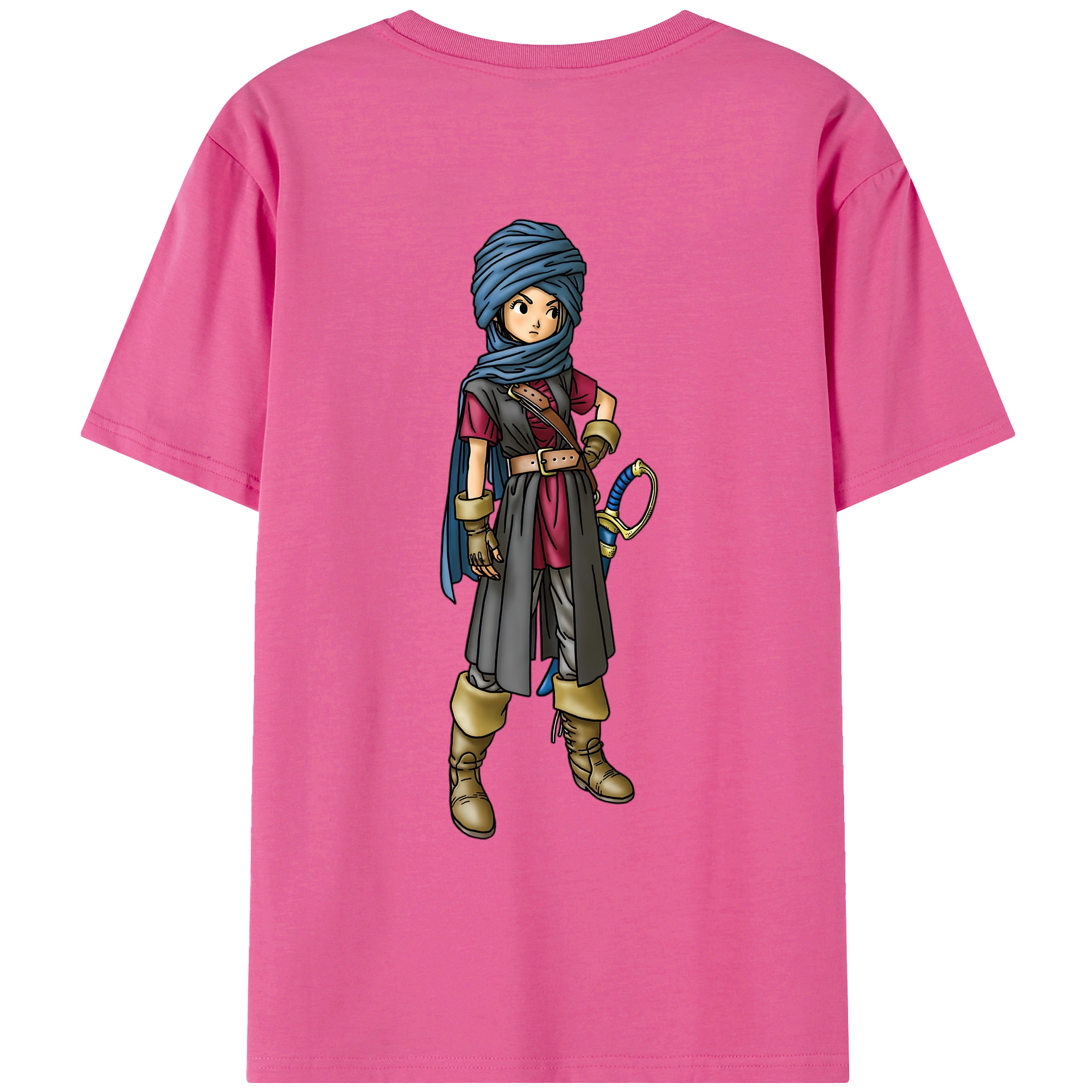 （画像用） ドラゴンクエスト Doragon Kuesuto Dragon Quest レディース半袖Tシャツ(バックプリント)