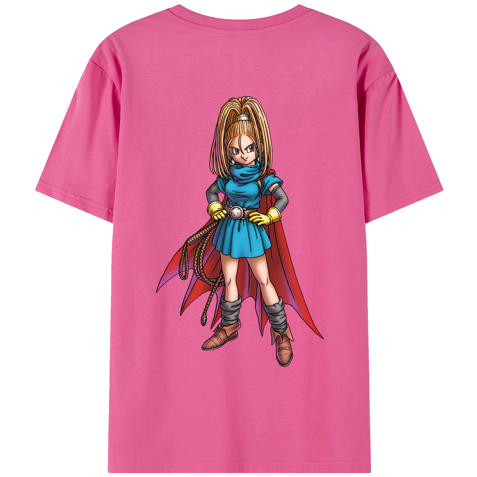 （画像用） ドラゴンクエスト Doragon Kuesuto Dragon Quest レディース半袖Tシャツ(バックプリント)