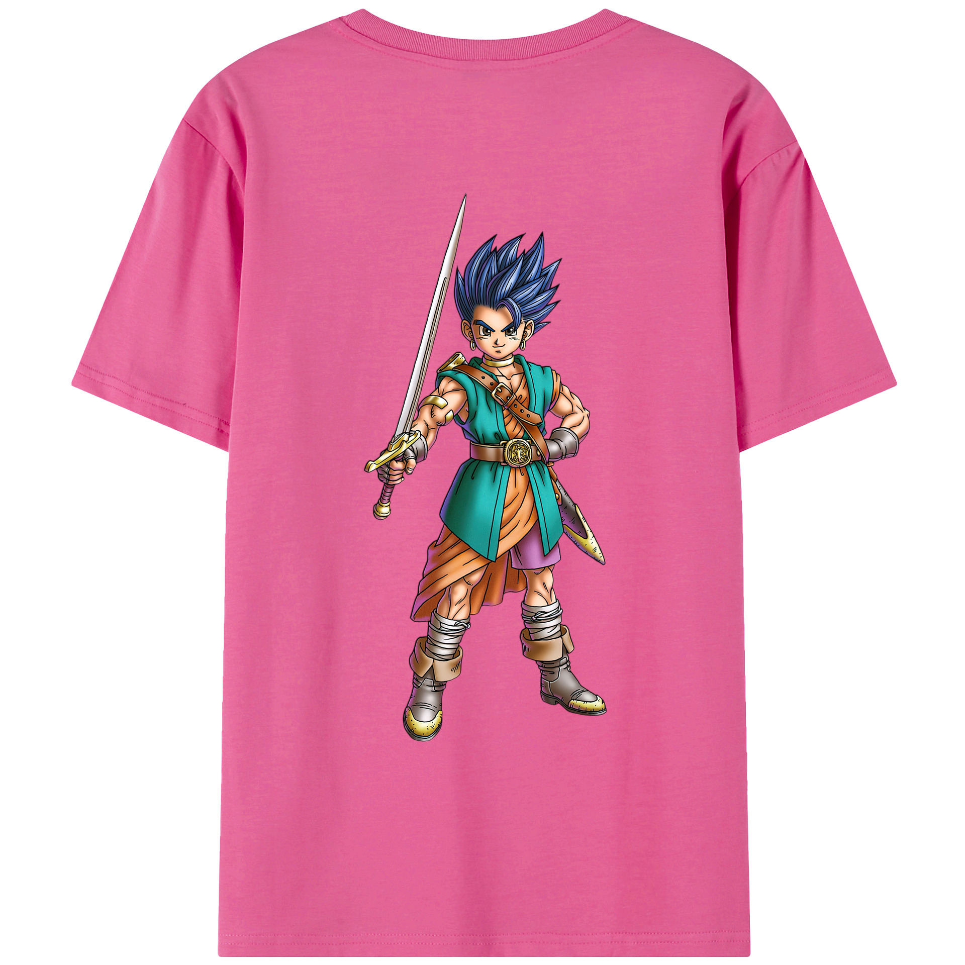（画像用） ドラゴンクエスト Doragon Kuesuto Dragon Quest レディース半袖Tシャツ(バックプリント)