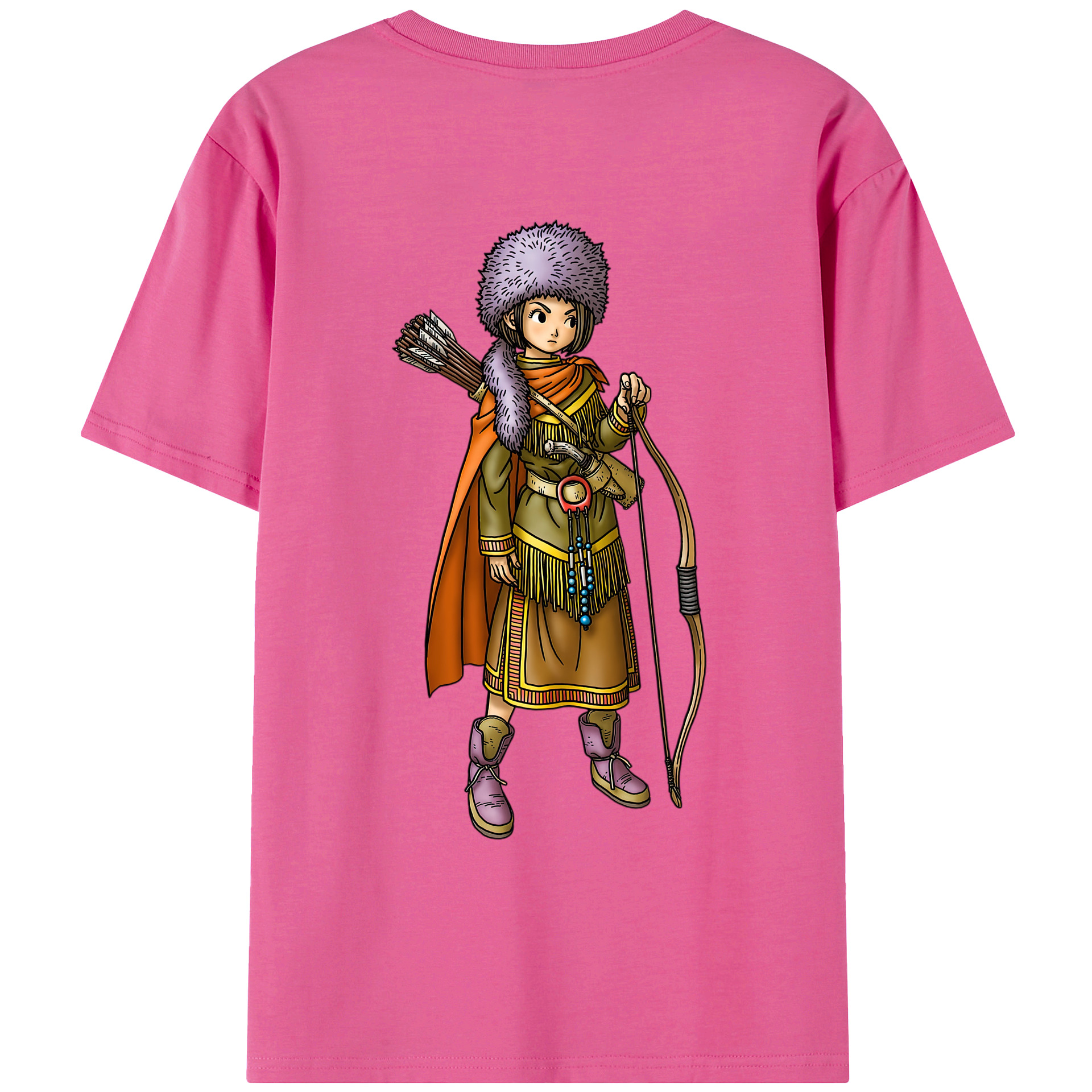 （画像用） ドラゴンクエスト Doragon Kuesuto Dragon Quest レディース半袖Tシャツ(バックプリント)