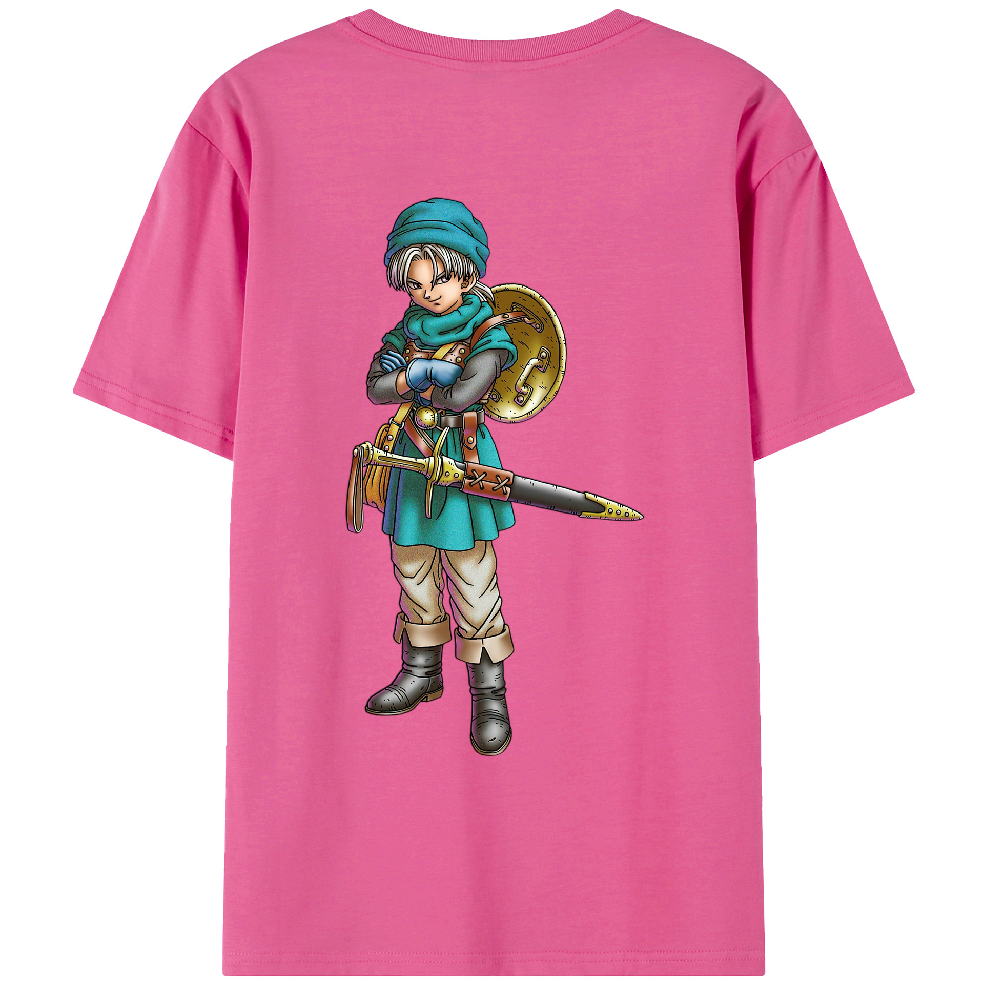 （画像用） ドラゴンクエスト Doragon Kuesuto Dragon Quest レディース半袖Tシャツ(バックプリント)