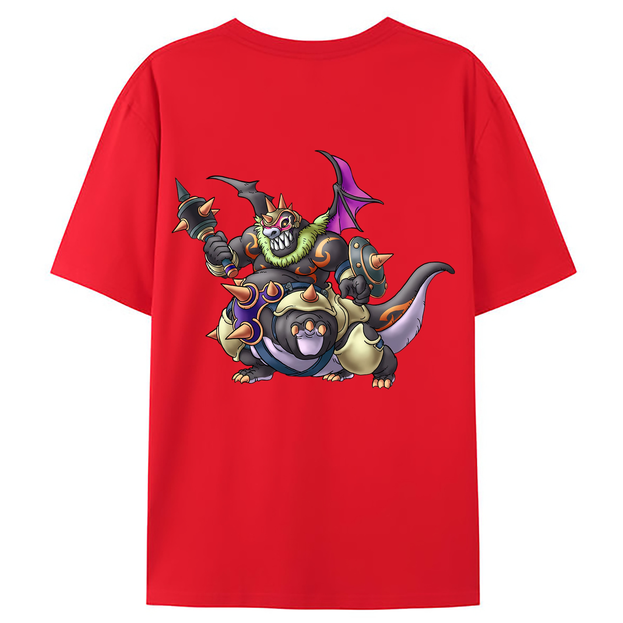 （画像用） ドラゴンクエスト Doragon Kuesuto Dragon Quest レディース半袖Tシャツ(バックプリント)