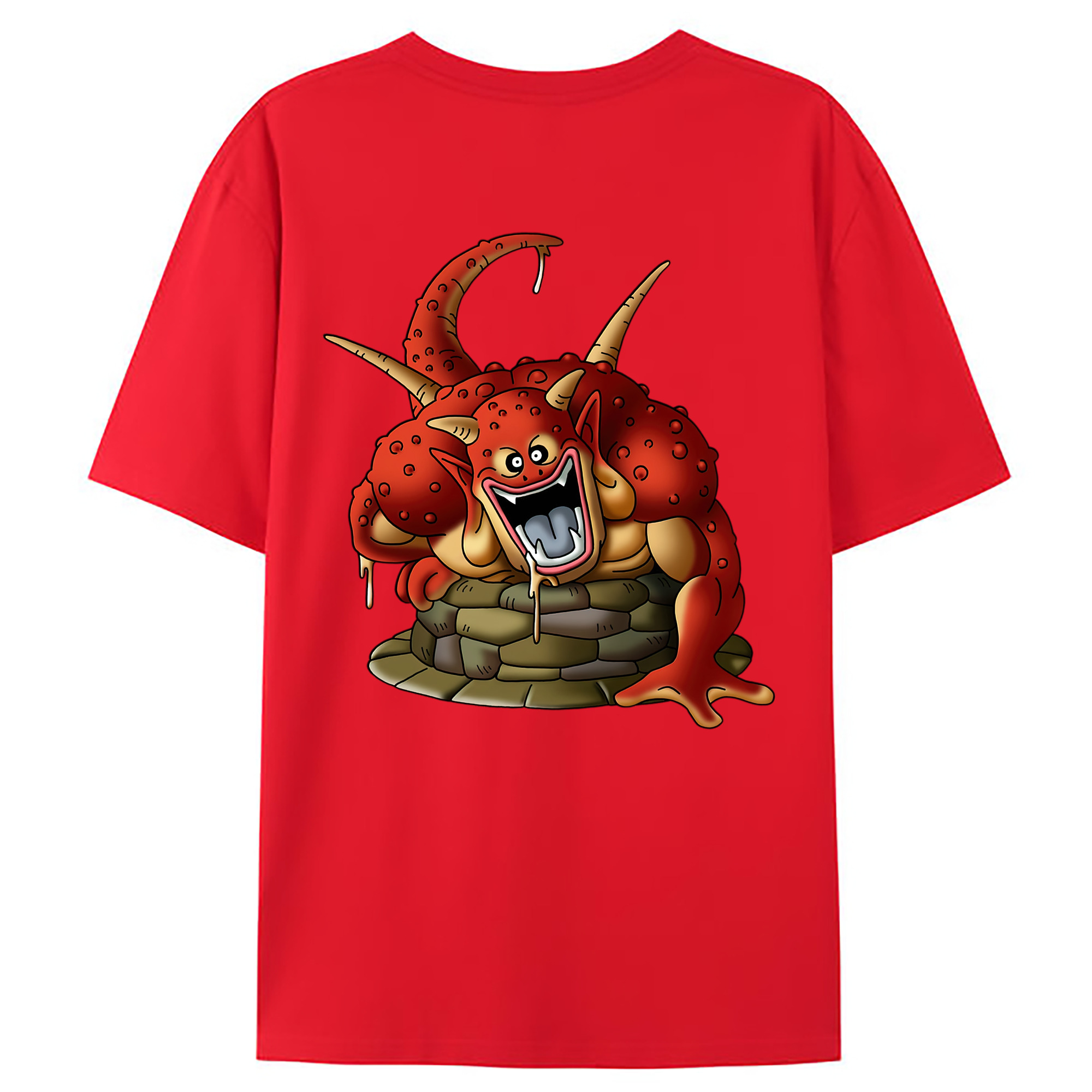 （画像用） ドラゴンクエスト Doragon Kuesuto Dragon Quest レディース半袖Tシャツ(バックプリント)