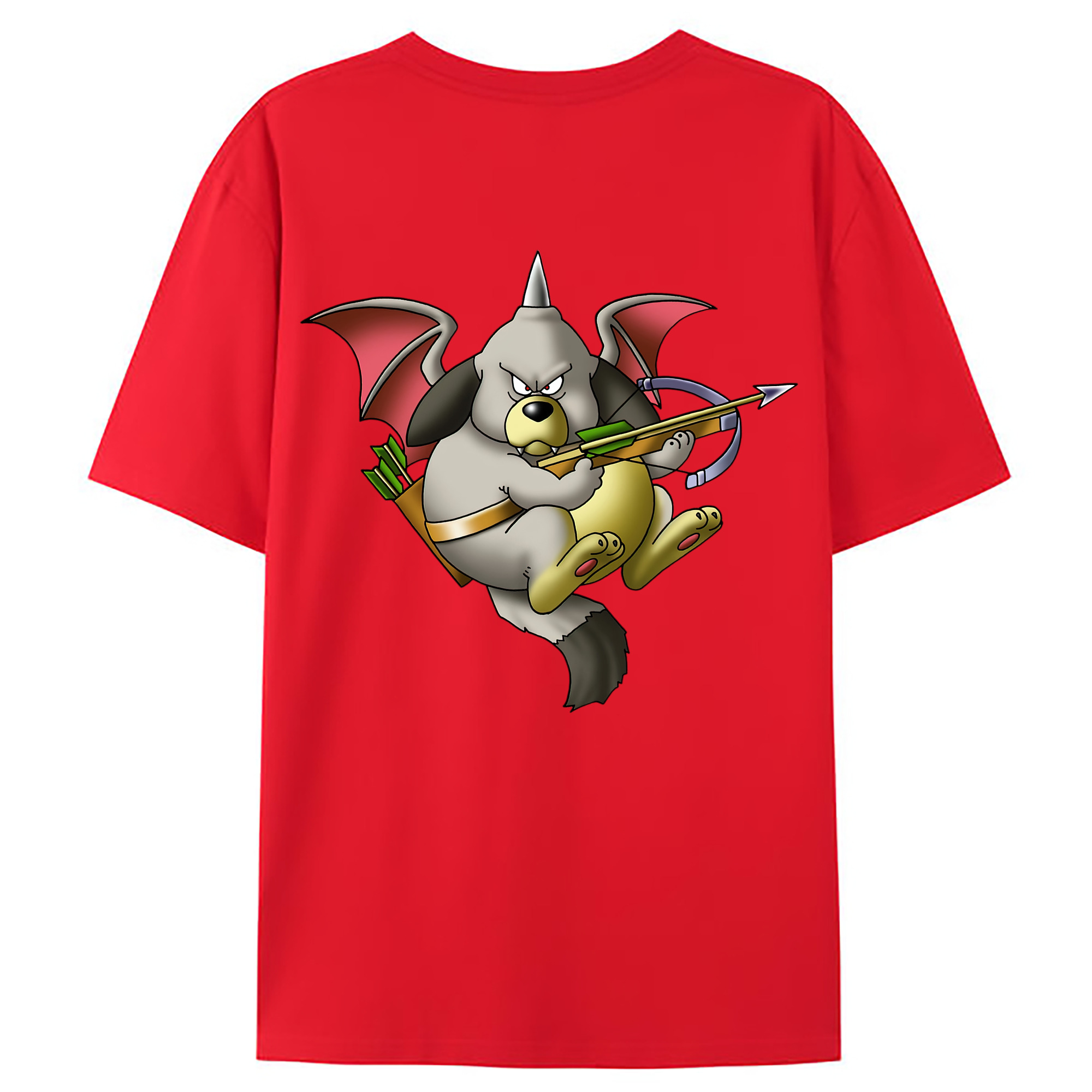 （画像用） ドラゴンクエスト Doragon Kuesuto Dragon Quest レディース半袖Tシャツ(バックプリント)