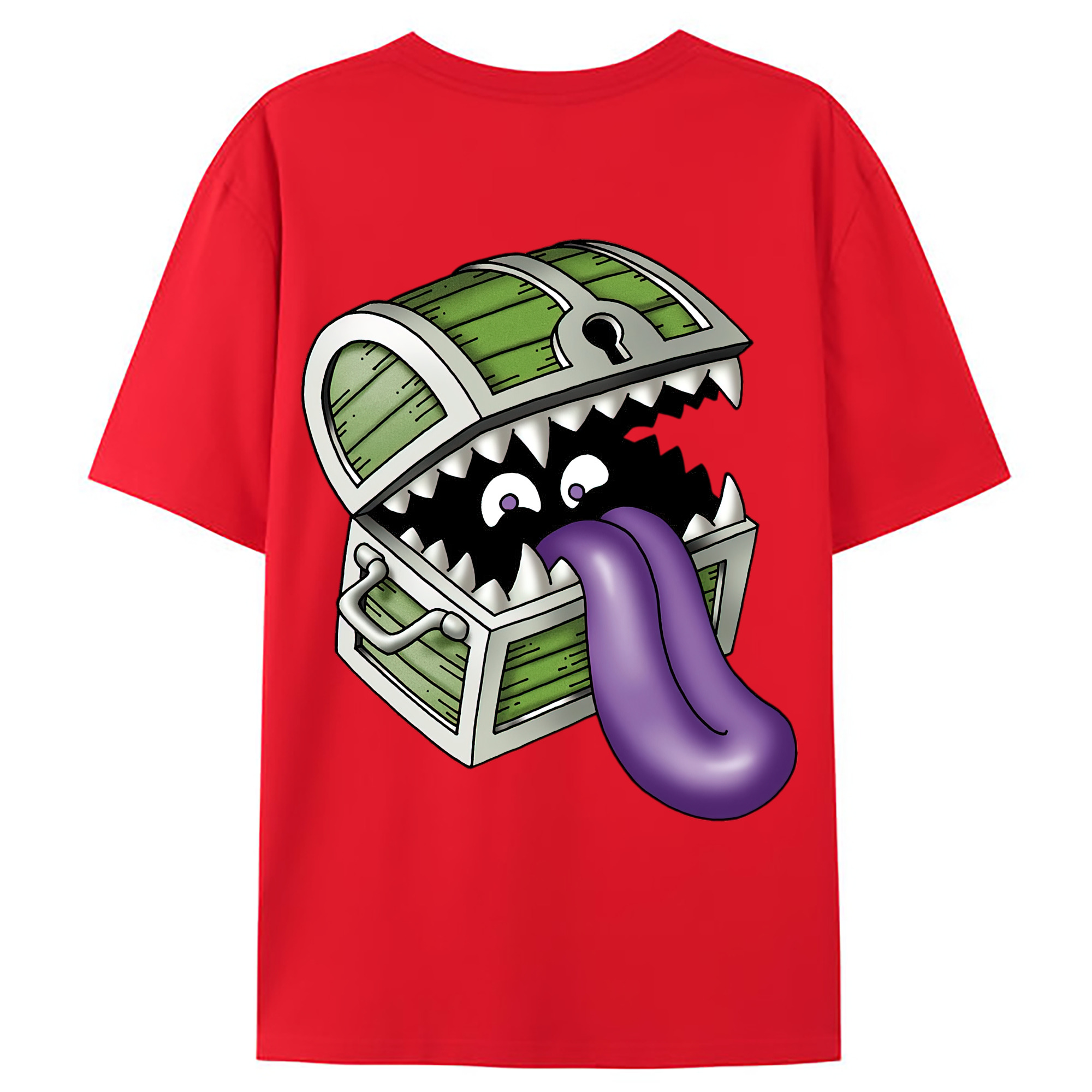 （画像用） ドラゴンクエスト Doragon Kuesuto Dragon Quest レディース半袖Tシャツ(バックプリント)