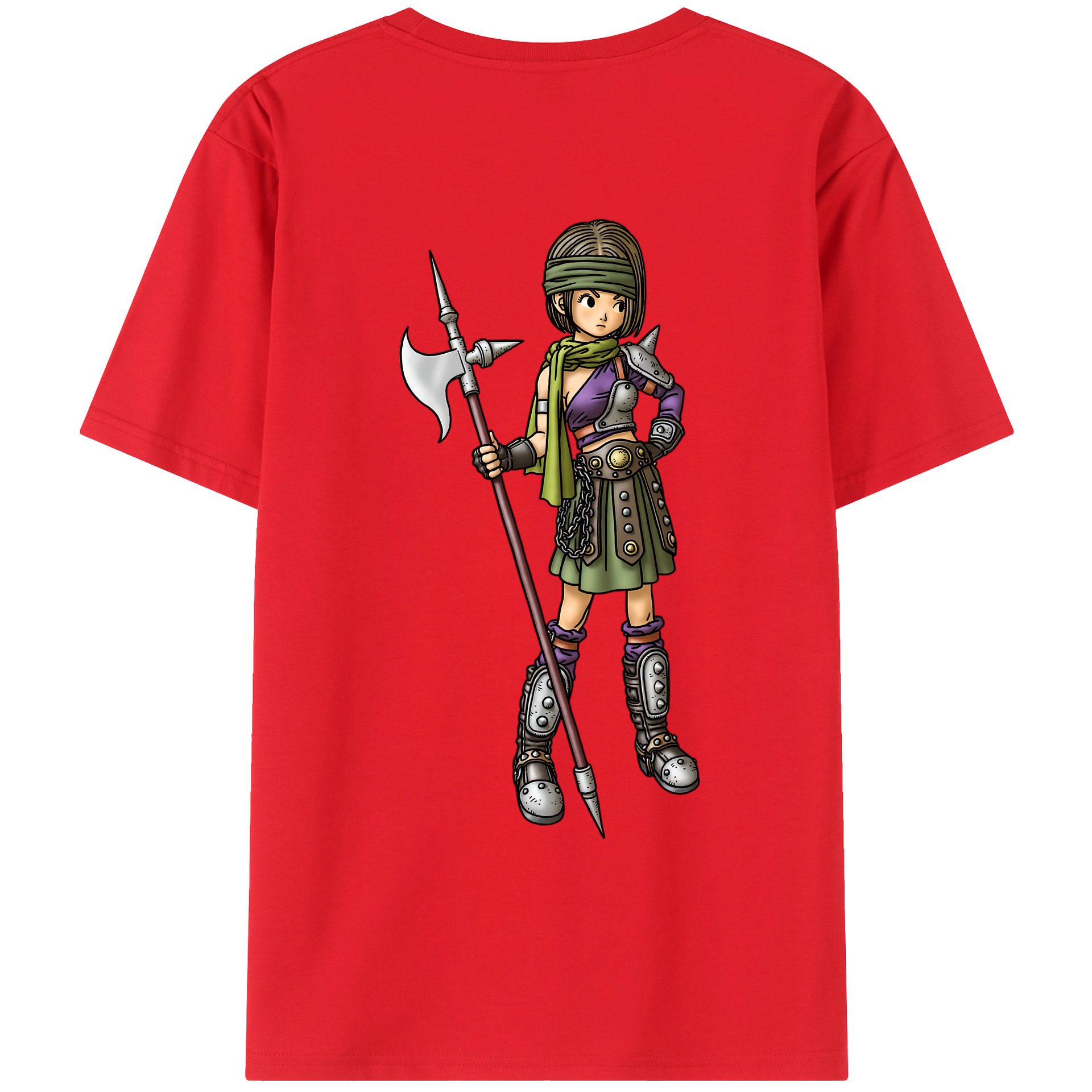 （画像用） ドラゴンクエスト Doragon Kuesuto Dragon Quest レディース半袖Tシャツ(バックプリント)