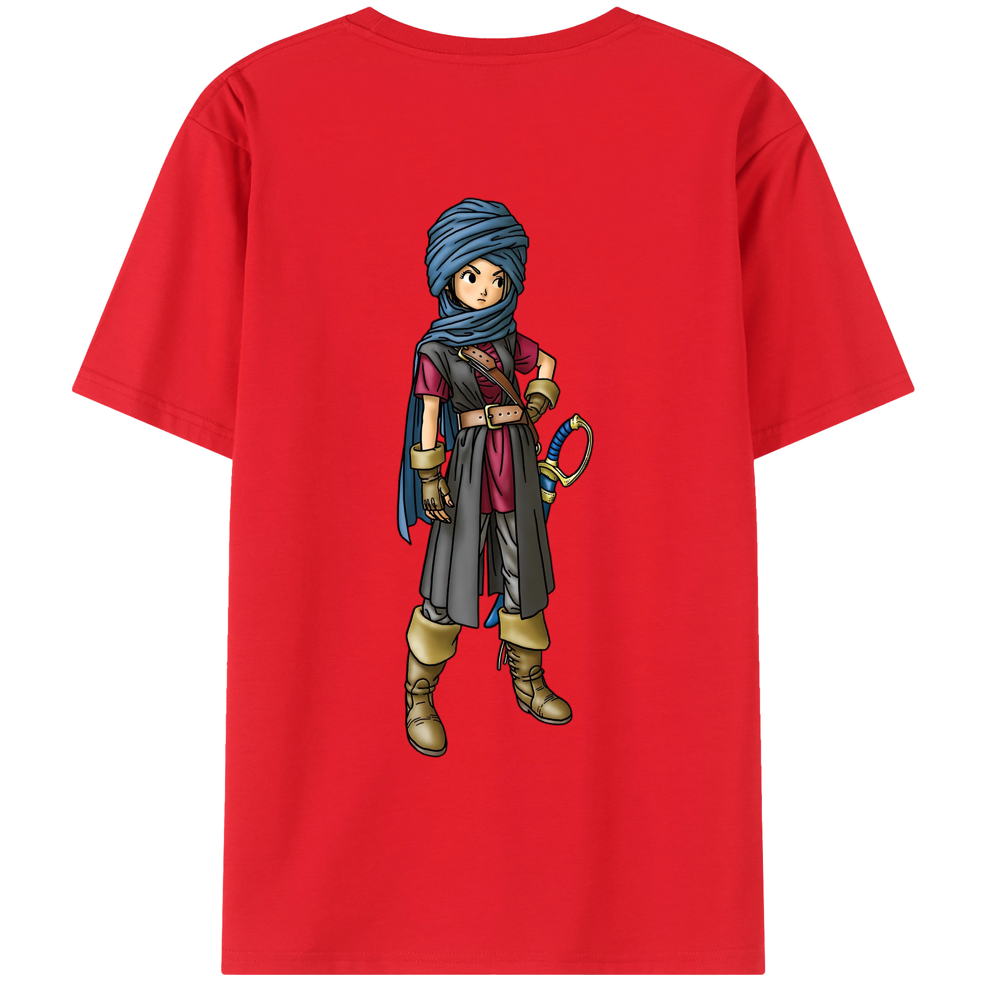 （画像用） ドラゴンクエスト Doragon Kuesuto Dragon Quest レディース半袖Tシャツ(バックプリント)