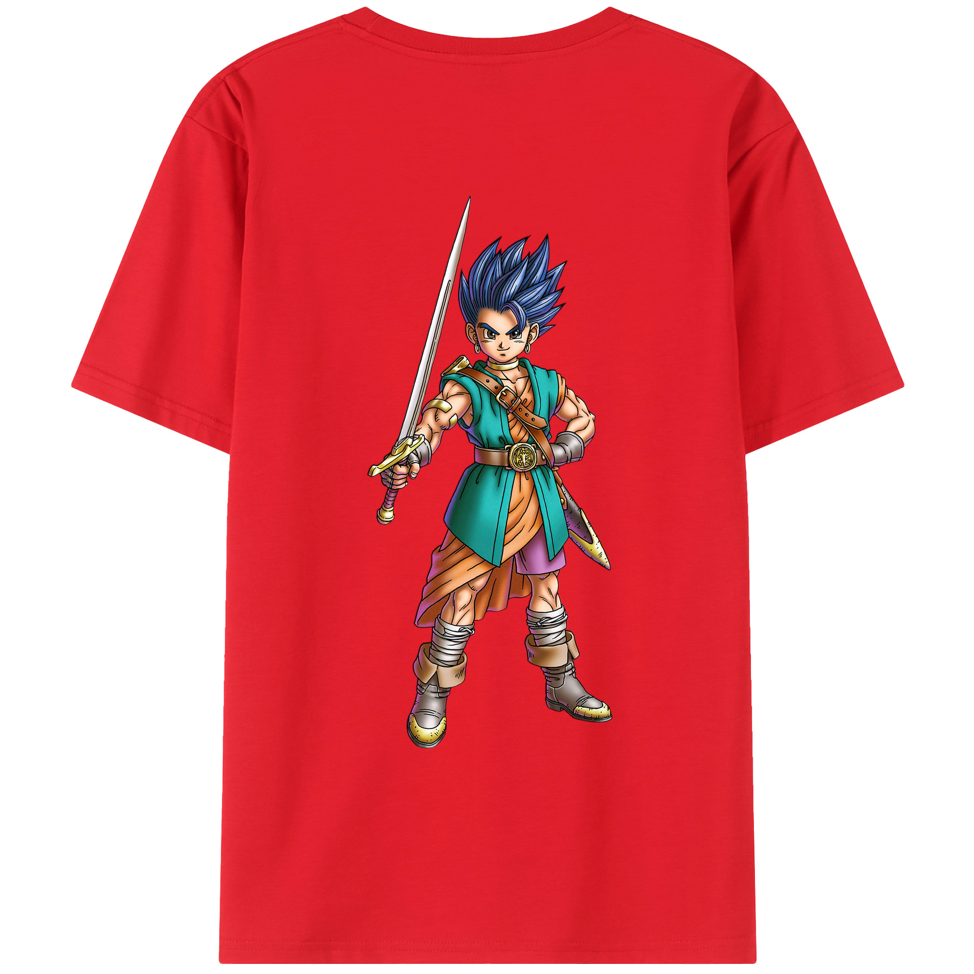 （画像用） ドラゴンクエスト Doragon Kuesuto Dragon Quest レディース半袖Tシャツ(バックプリント)