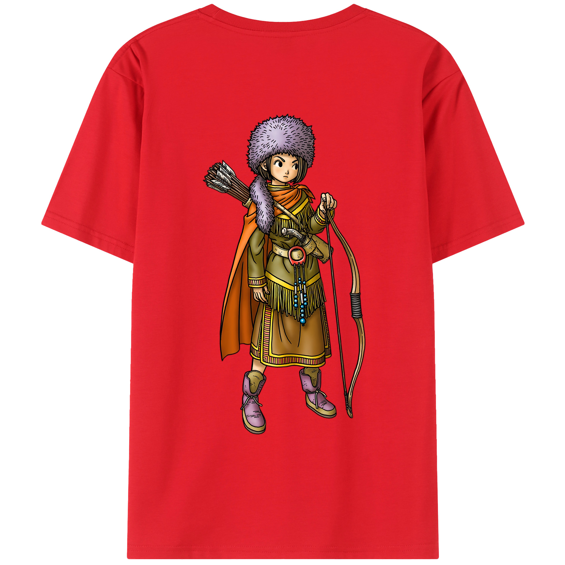 （画像用） ドラゴンクエスト Doragon Kuesuto Dragon Quest レディース半袖Tシャツ(バックプリント)