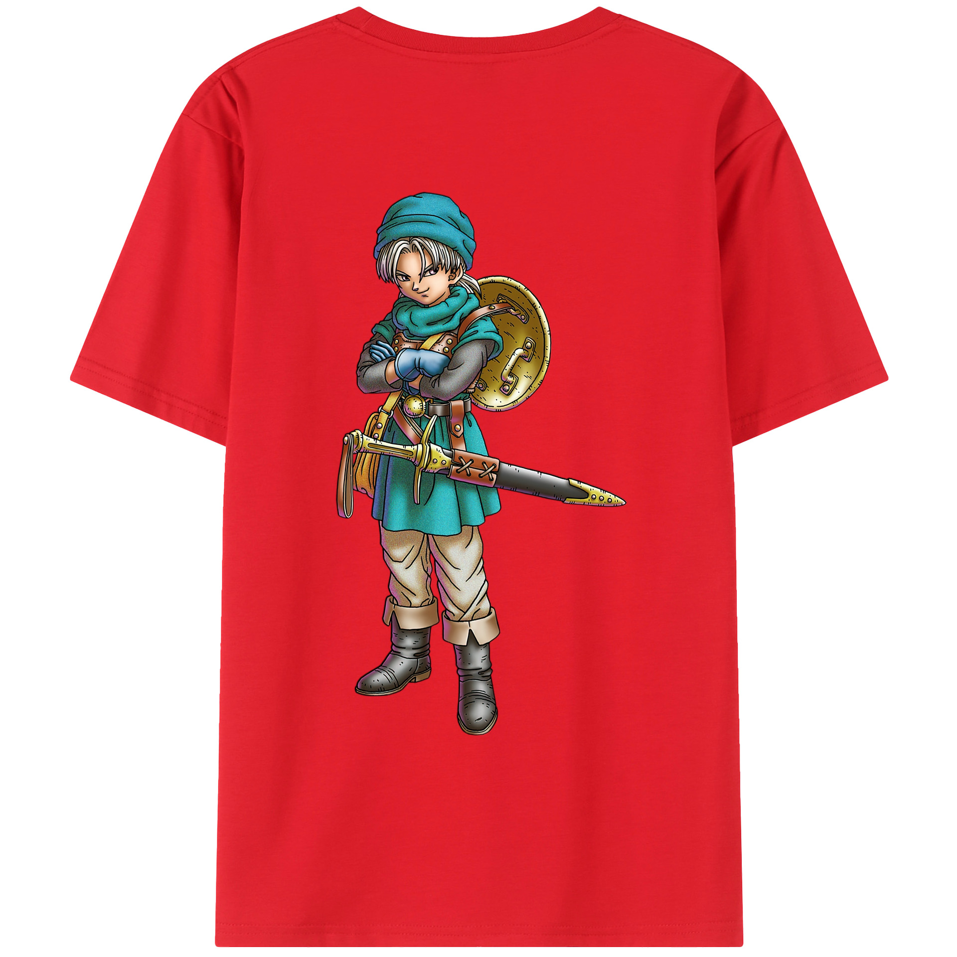 （画像用） ドラゴンクエスト Doragon Kuesuto Dragon Quest レディース半袖Tシャツ(バックプリント)
