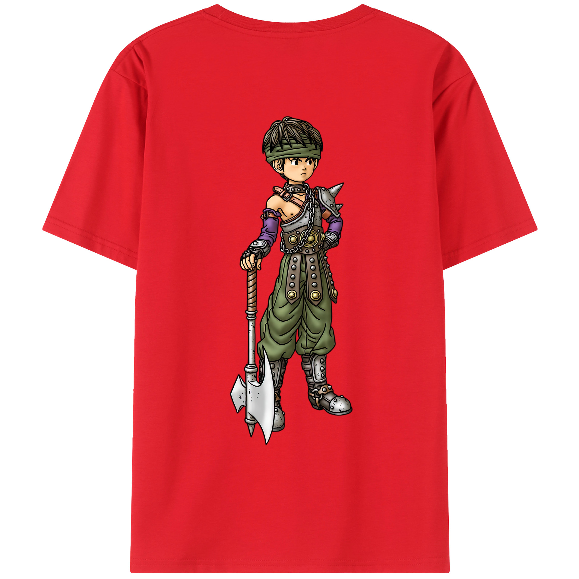 （画像用） ドラゴンクエスト Doragon Kuesuto Dragon Quest レディース半袖Tシャツ(バックプリント)