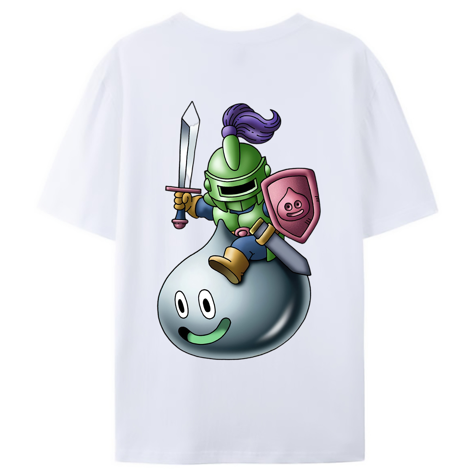 （画像用） ドラゴンクエスト Doragon Kuesuto Dragon Quest レディース半袖Tシャツ(バックプリント)
