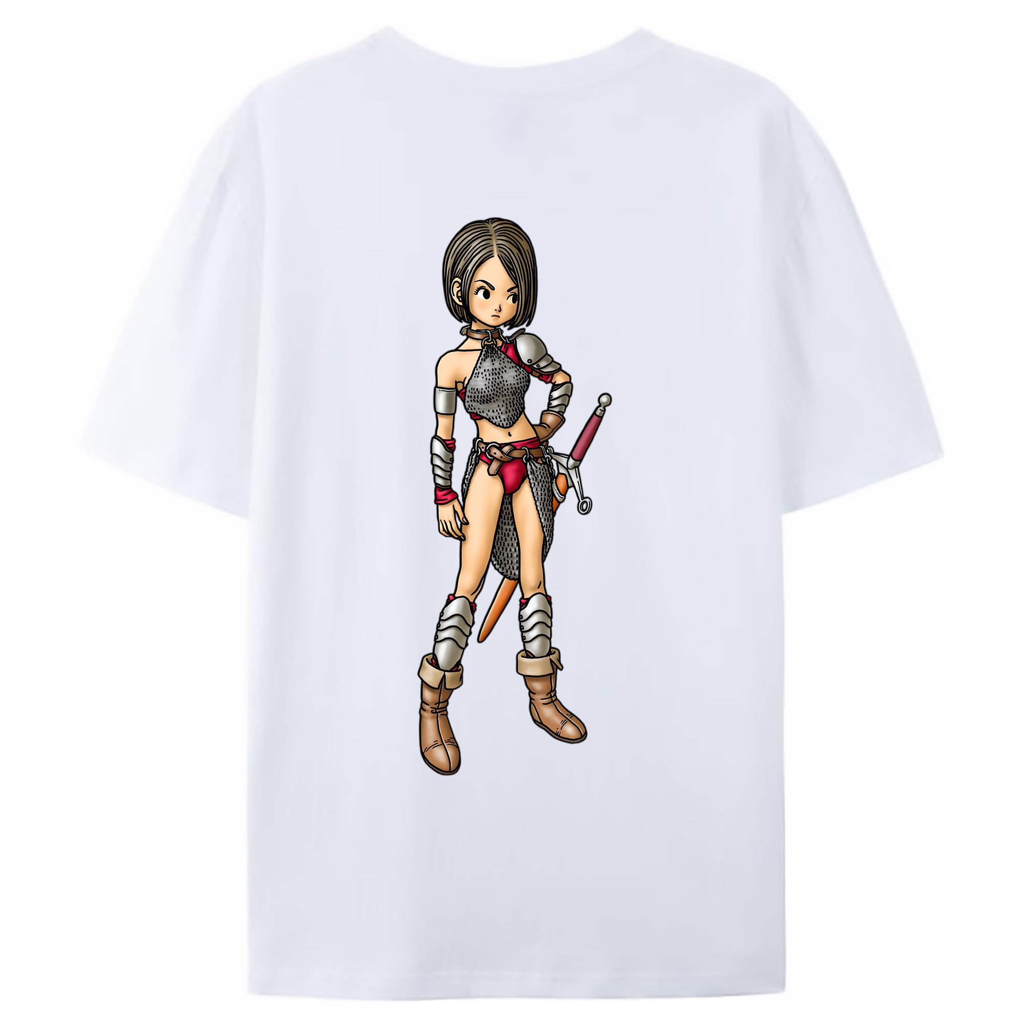 （画像用） ドラゴンクエスト Doragon Kuesuto Dragon Quest レディース半袖Tシャツ(バックプリント)