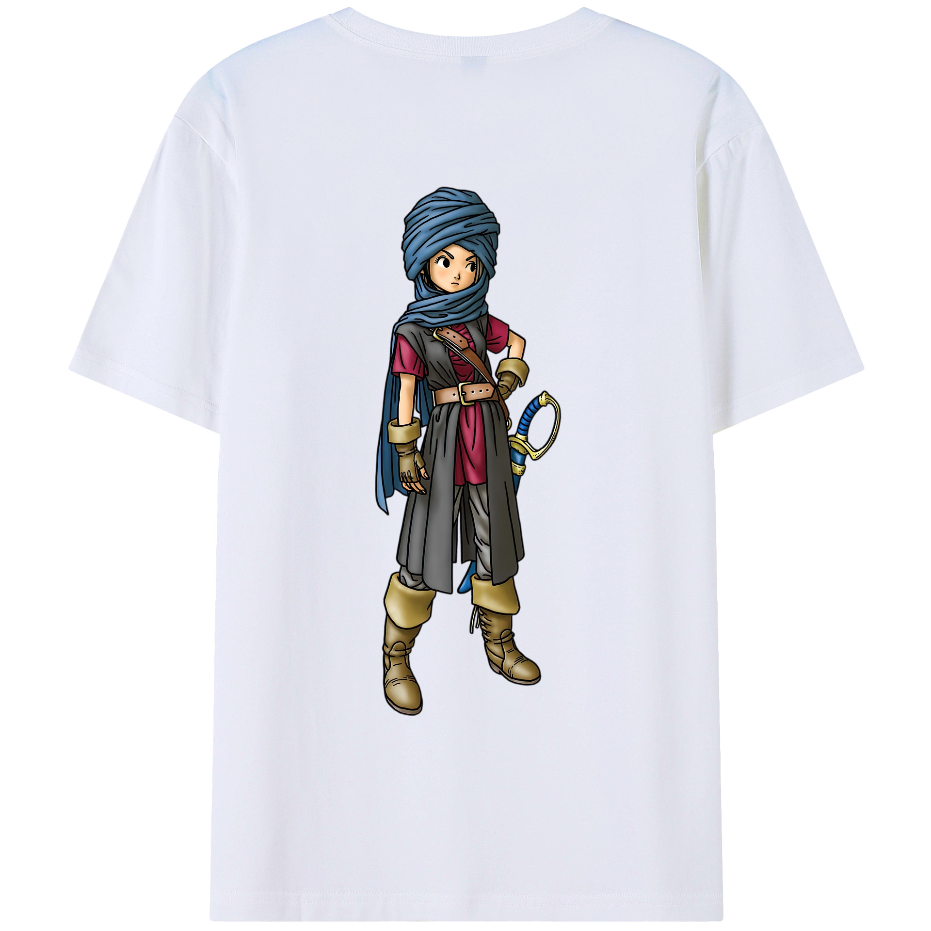 （画像用） ドラゴンクエスト Doragon Kuesuto Dragon Quest レディース半袖Tシャツ(バックプリント)
