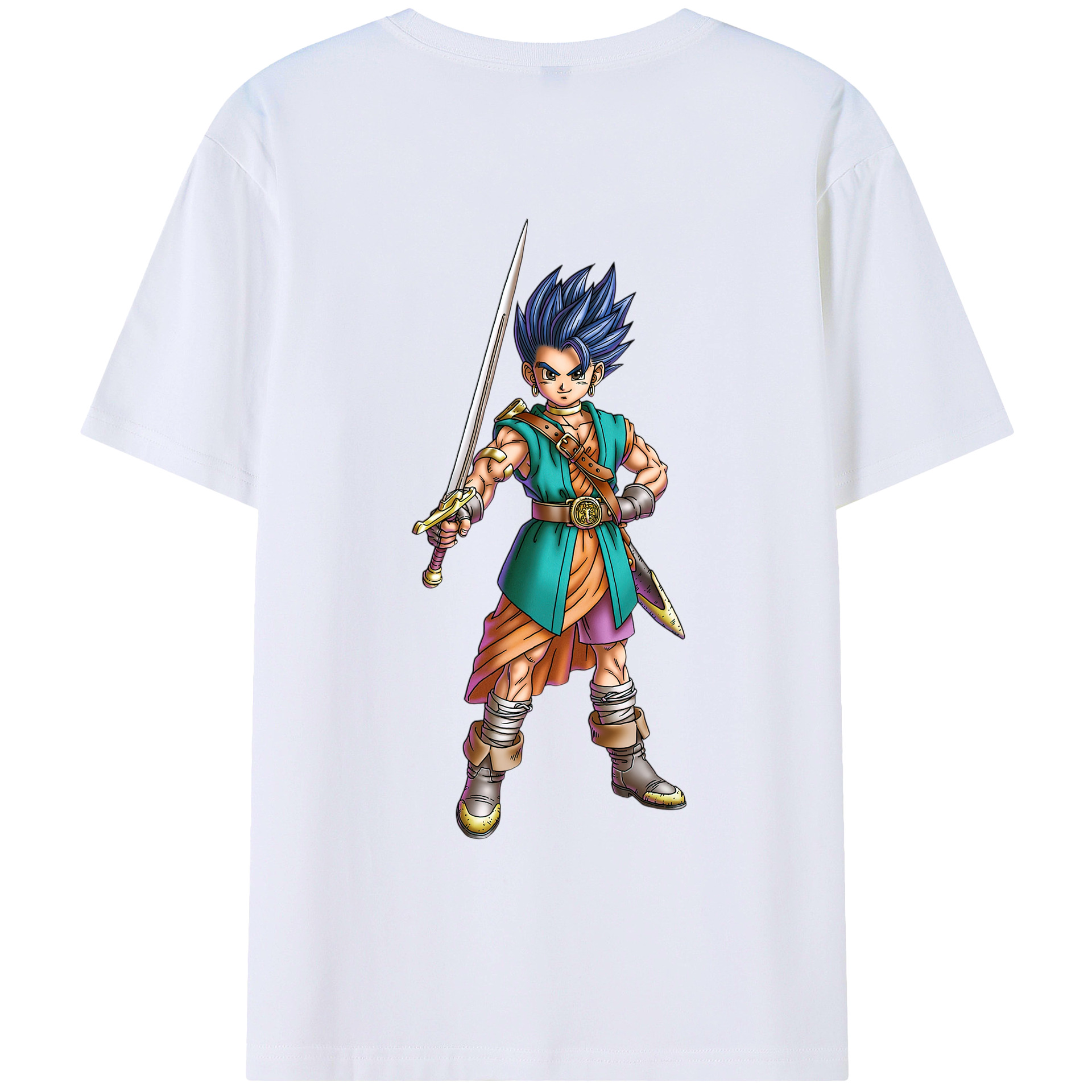 （画像用） ドラゴンクエスト Doragon Kuesuto Dragon Quest レディース半袖Tシャツ(バックプリント)