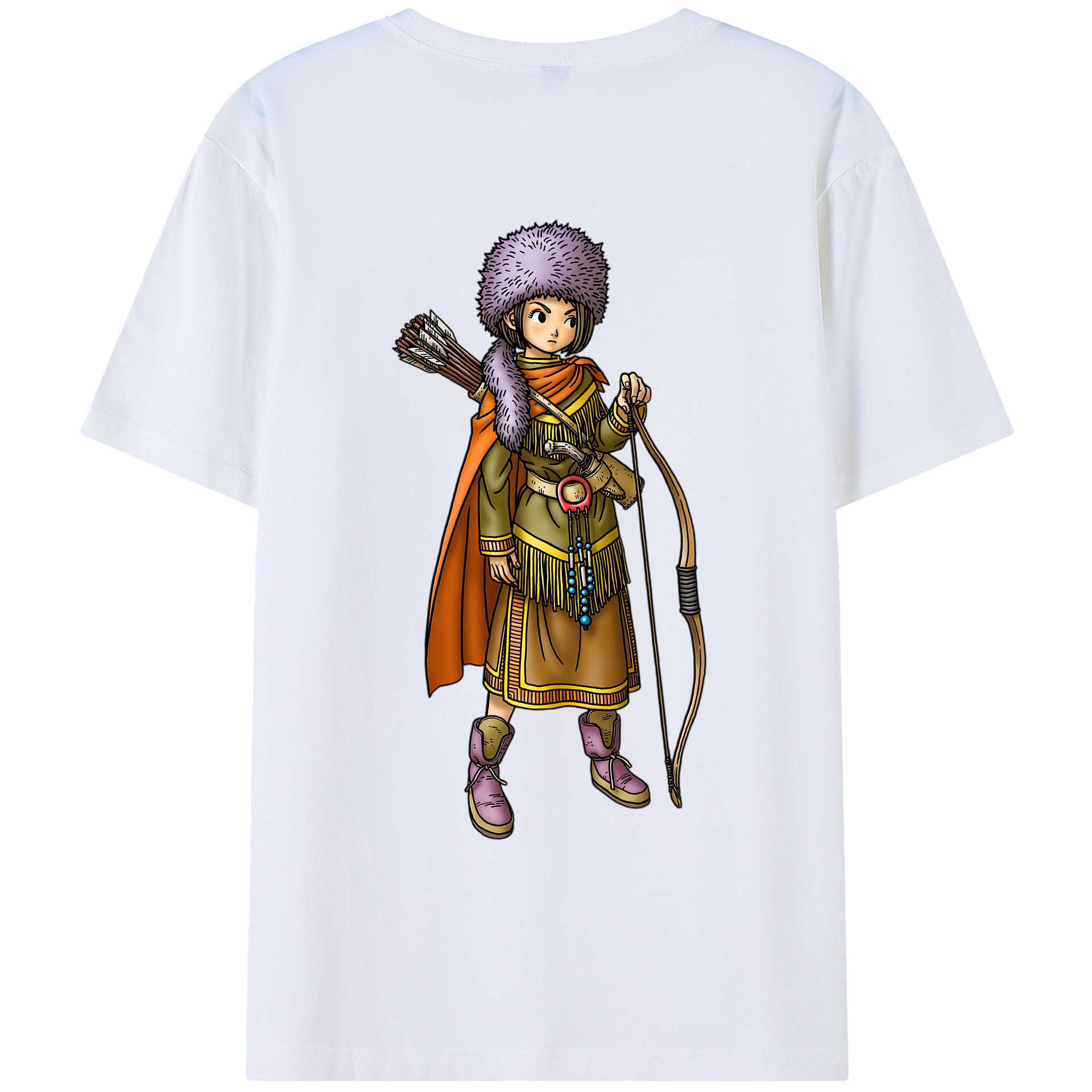 （画像用） ドラゴンクエスト Doragon Kuesuto Dragon Quest レディース半袖Tシャツ(バックプリント)
