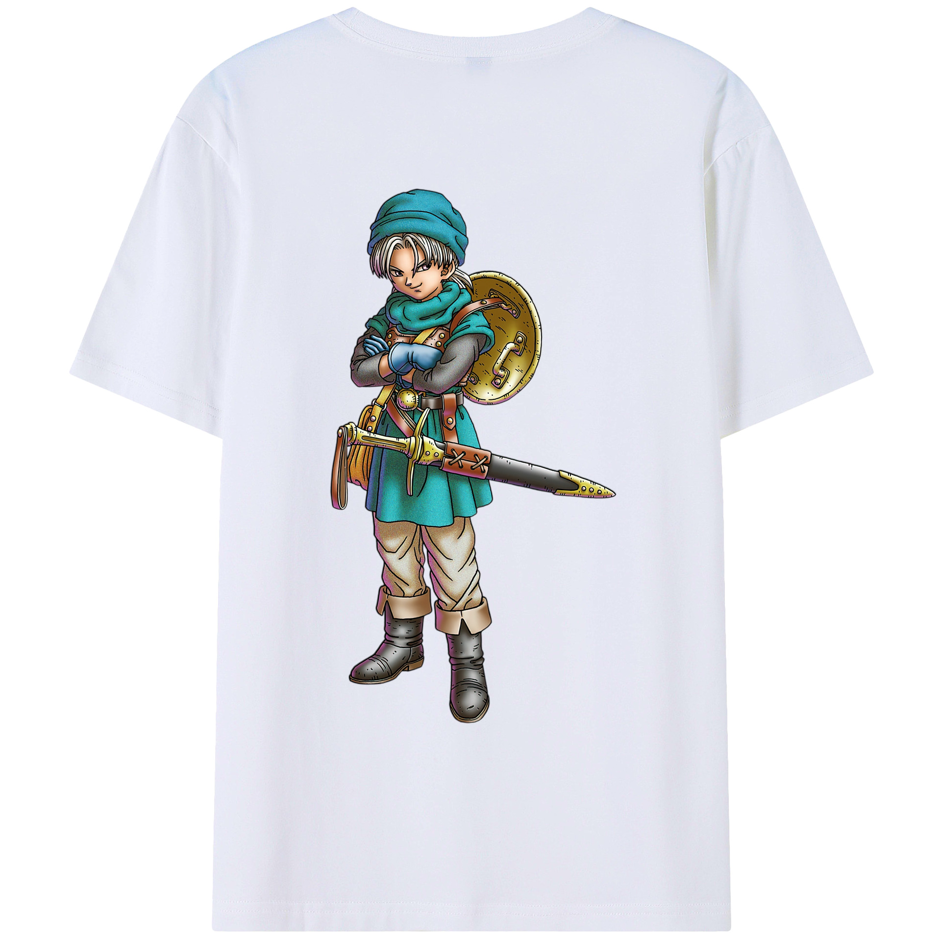 （画像用） ドラゴンクエスト Doragon Kuesuto Dragon Quest レディース半袖Tシャツ(バックプリント)