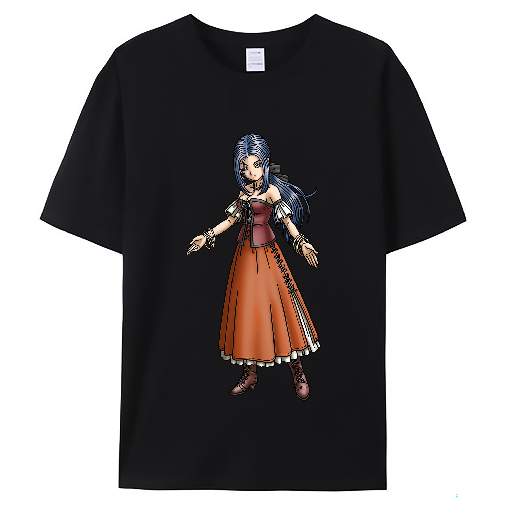 （画像用） ドラゴンクエスト Doragon Kuesuto Dragon Quest レディースカジュアルプリントTシャツ（綿100％）