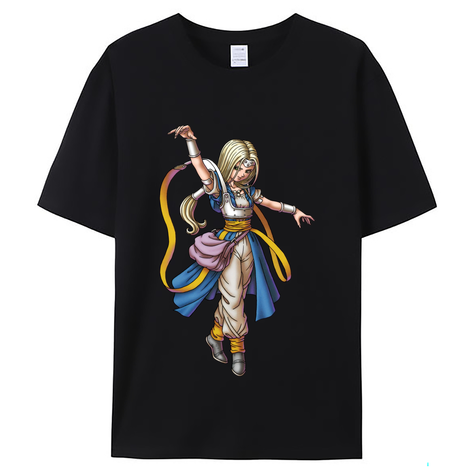 （画像用） ドラゴンクエスト Doragon Kuesuto Dragon Quest レディースカジュアルプリントTシャツ（綿100％）