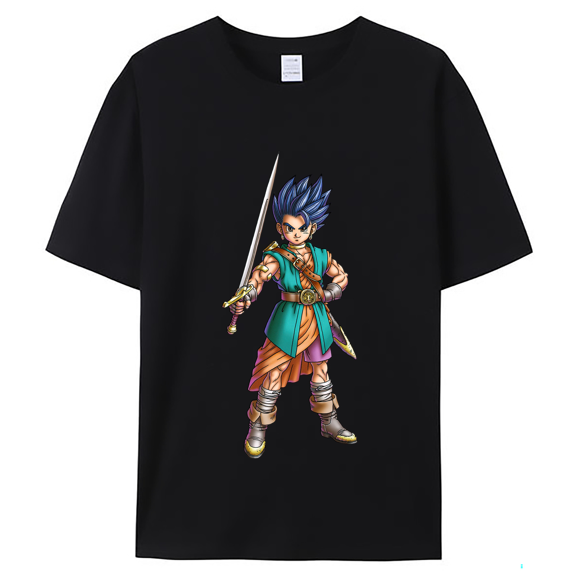 （画像用） ドラゴンクエスト Doragon Kuesuto Dragon Quest レディースカジュアルプリントTシャツ（綿100％）