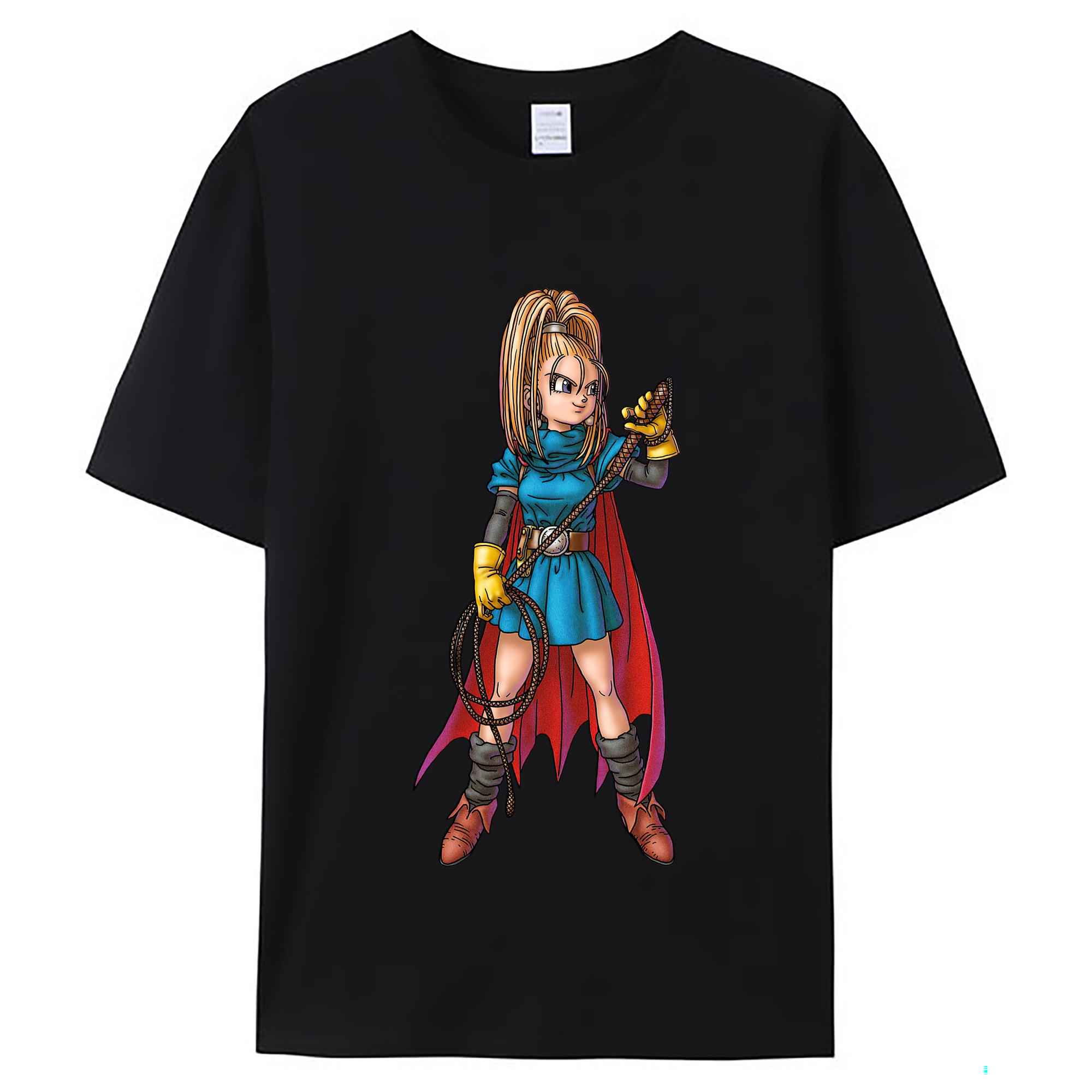 （画像用） ドラゴンクエスト Doragon Kuesuto Dragon Quest レディースカジュアルプリントTシャツ（綿100％）